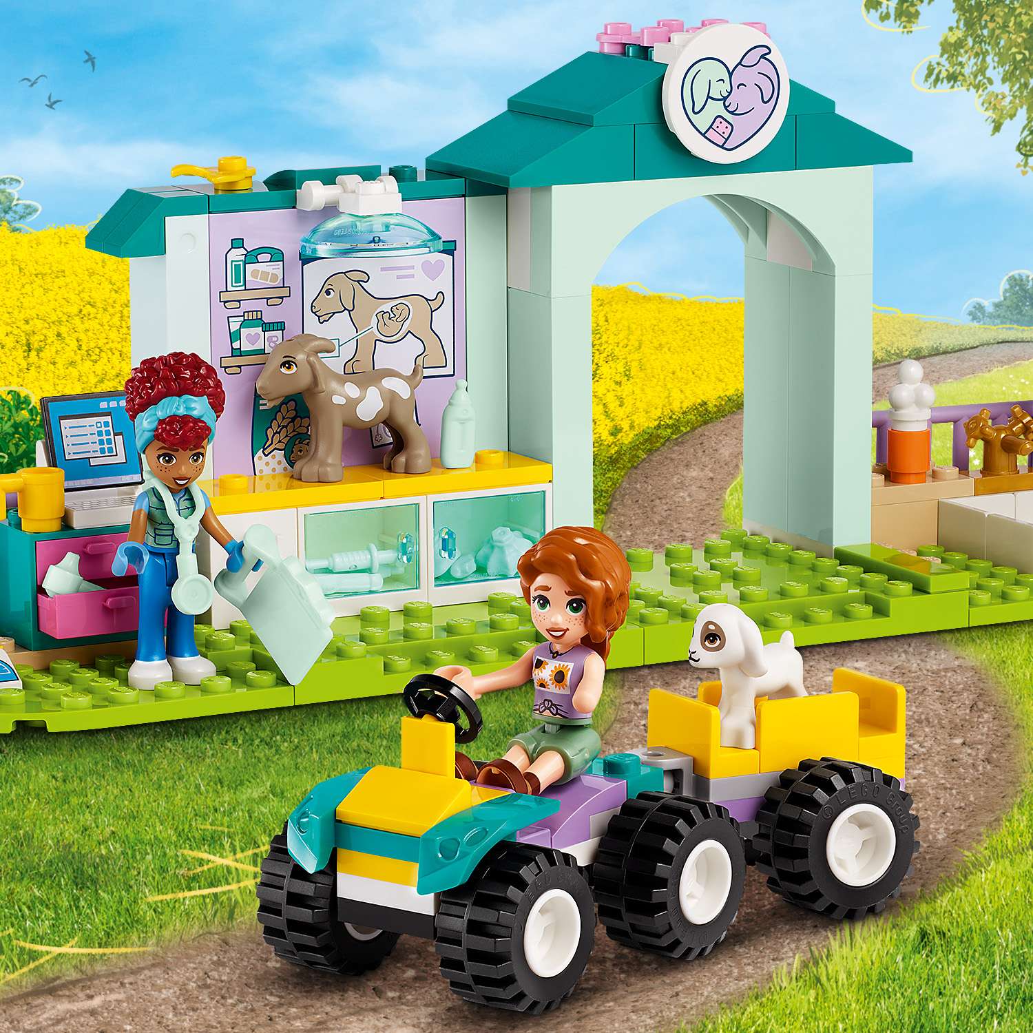 Конструктор LEGO Friends Ветклиника сельскохоз животных 161 дет. - фото 6