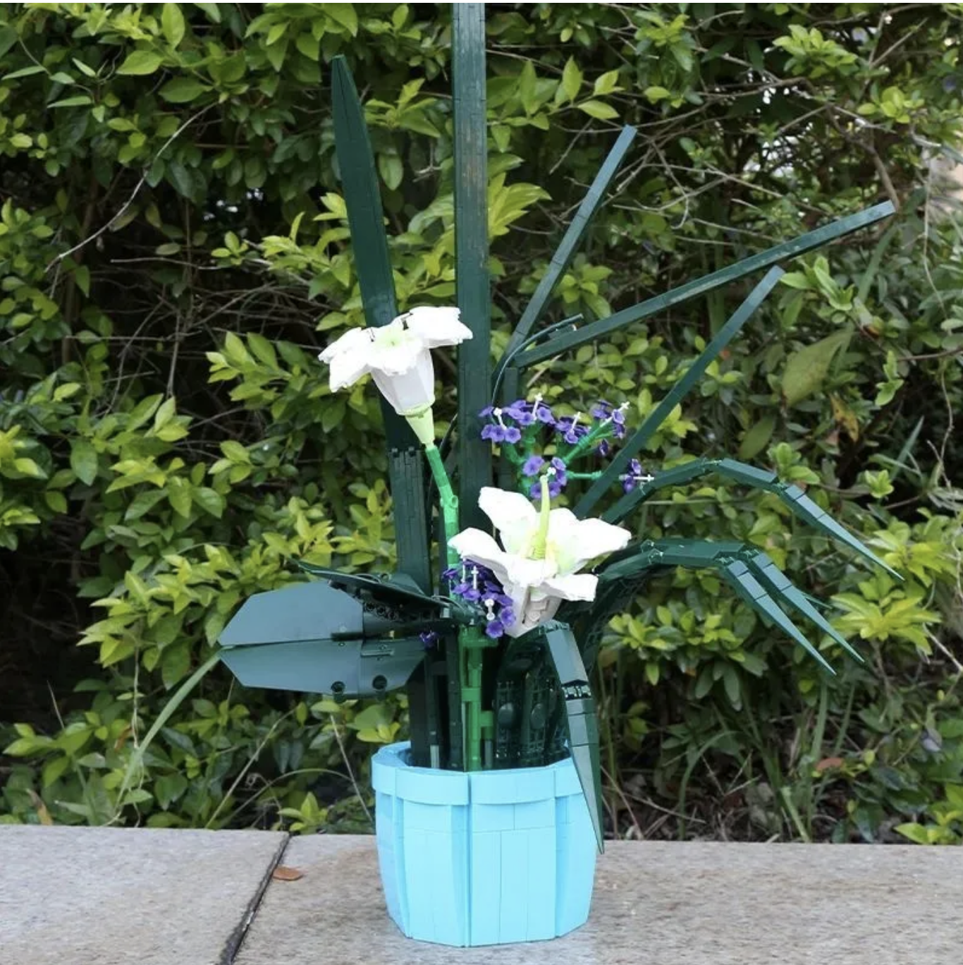 Конструктор Mould King Цветы Лилия в горшке - фото 6