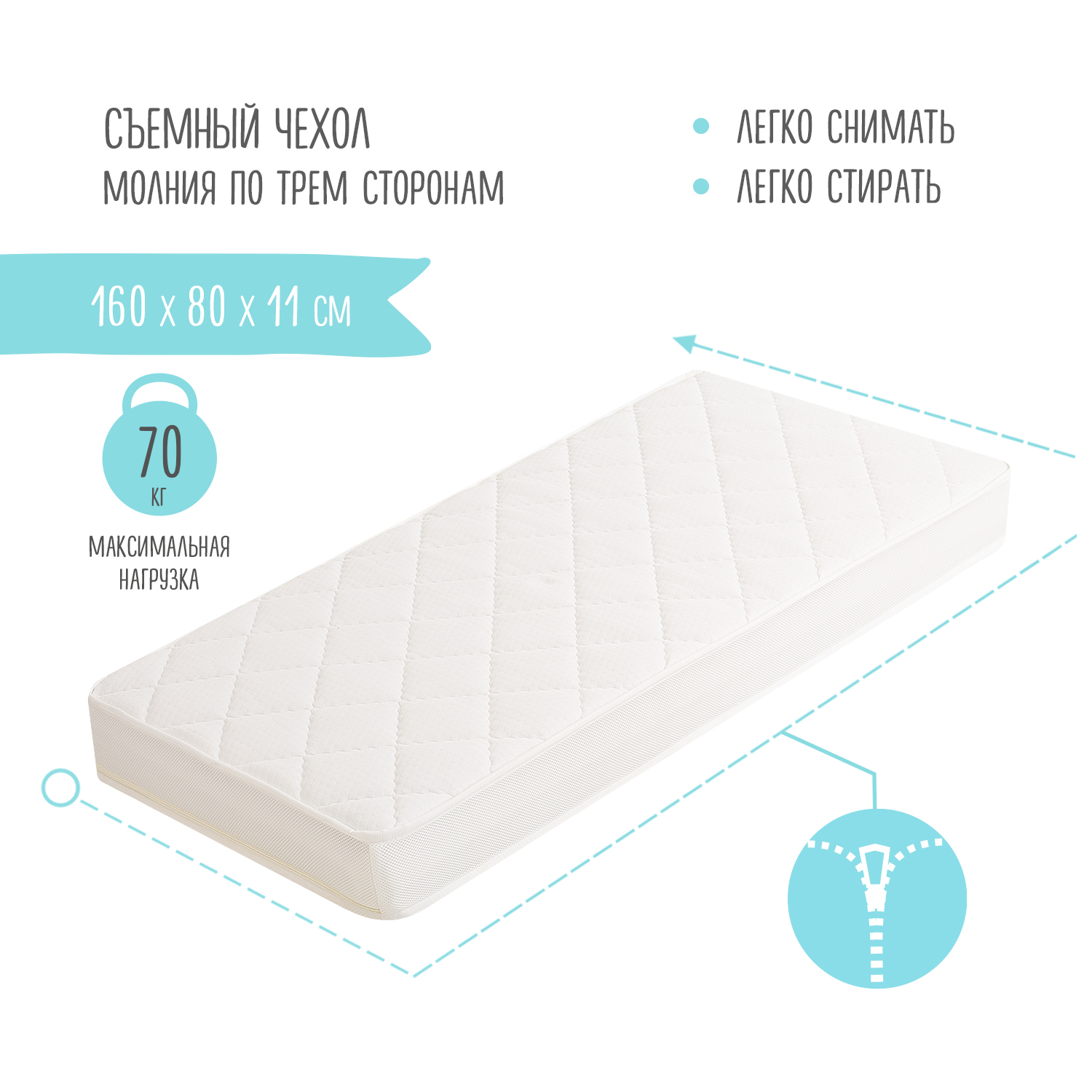 Матрас Babyton Юниор Comfort 160х80 - фото 10