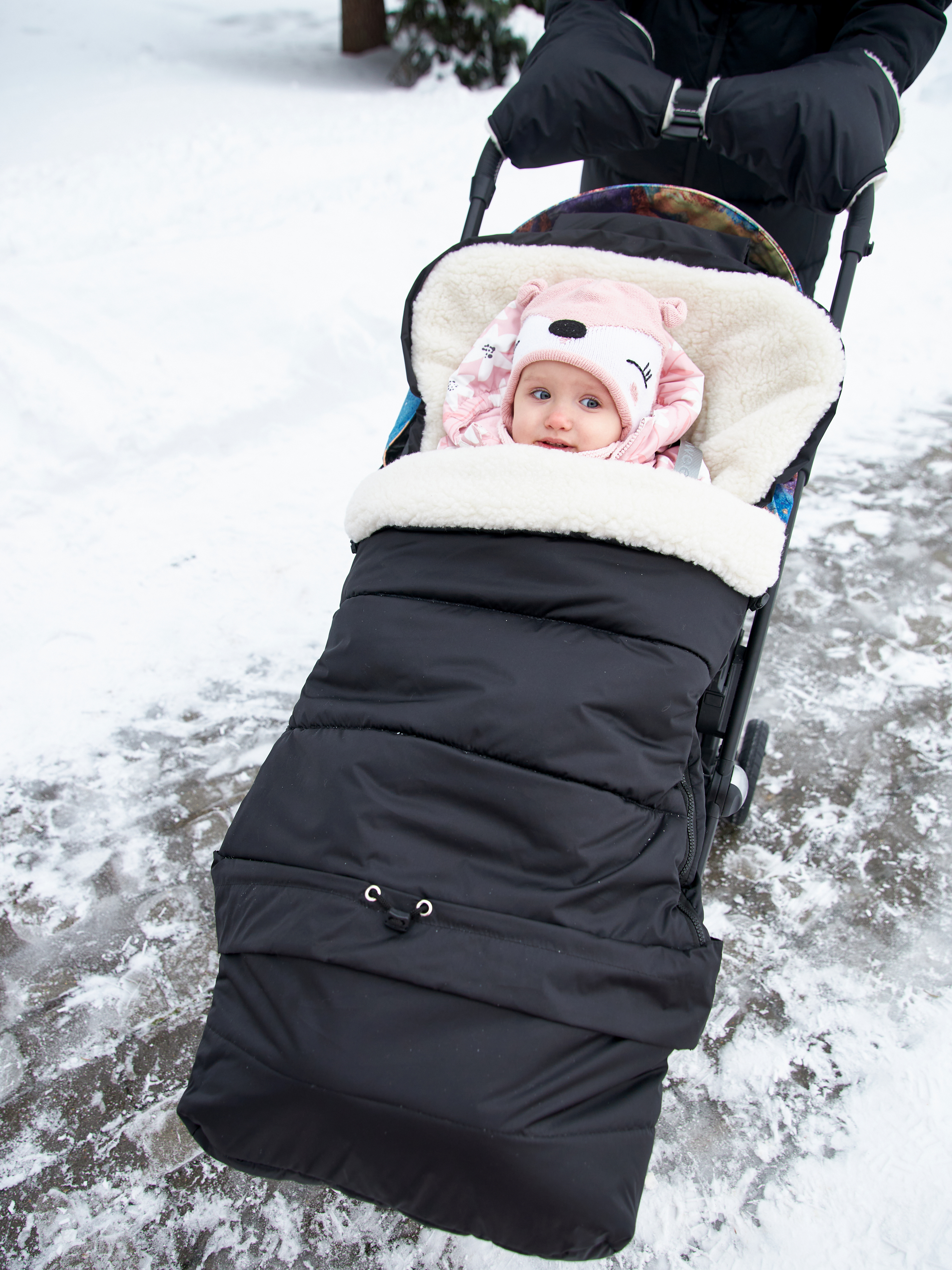 Конверт в коляску Осьминожка Трансформер черный - фото 1