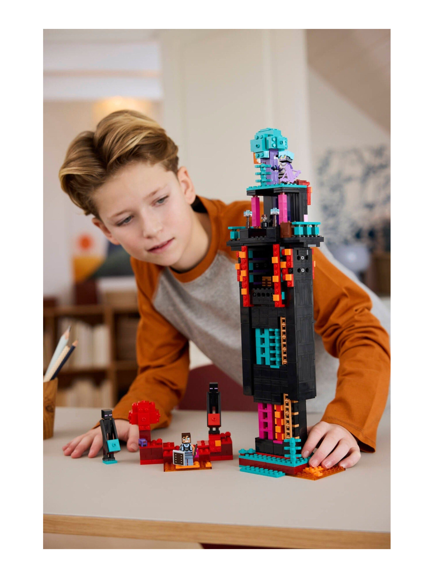 Конструктор LEGO Minecraft Башня Эндермена 867 дет. - фото 12