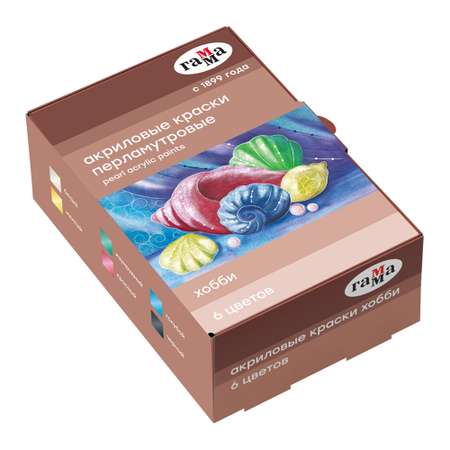 Краски акриловые Gamma_ 6 цв.