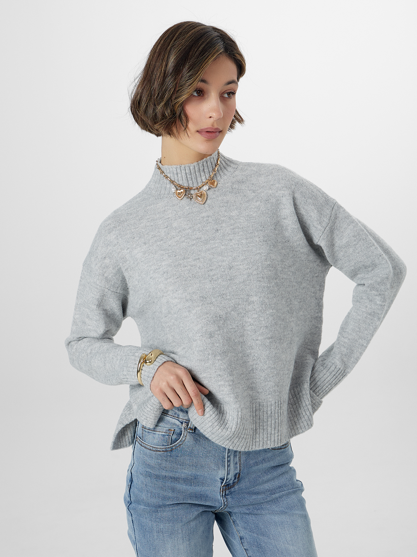 Джемпер Mark Formelle (Марк Формэль) 122617/св.серый меланж - фото 6