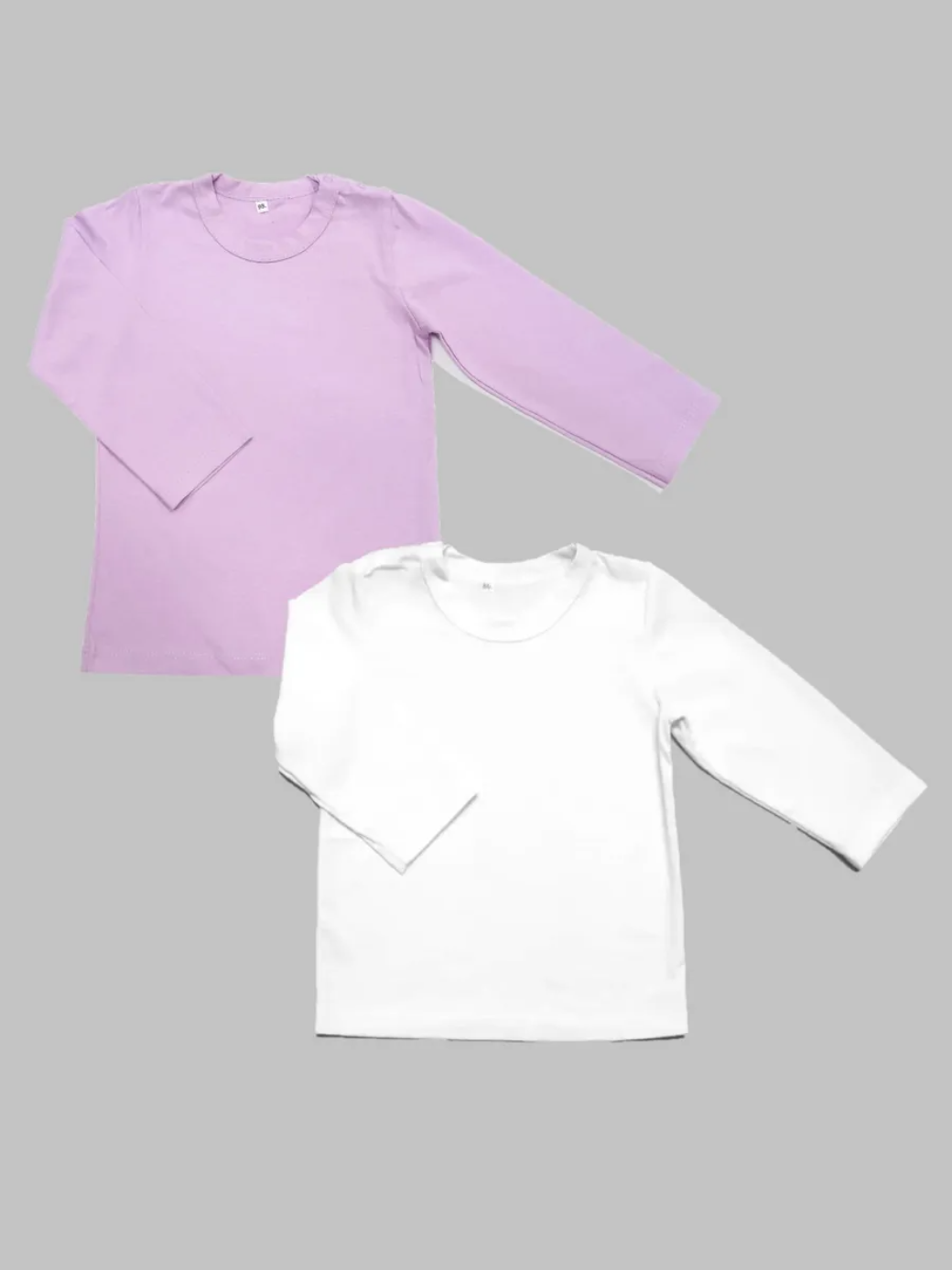 Лонгслив 2 шт Рекантино 2п176-10/Белый,сиреневый - фото 1