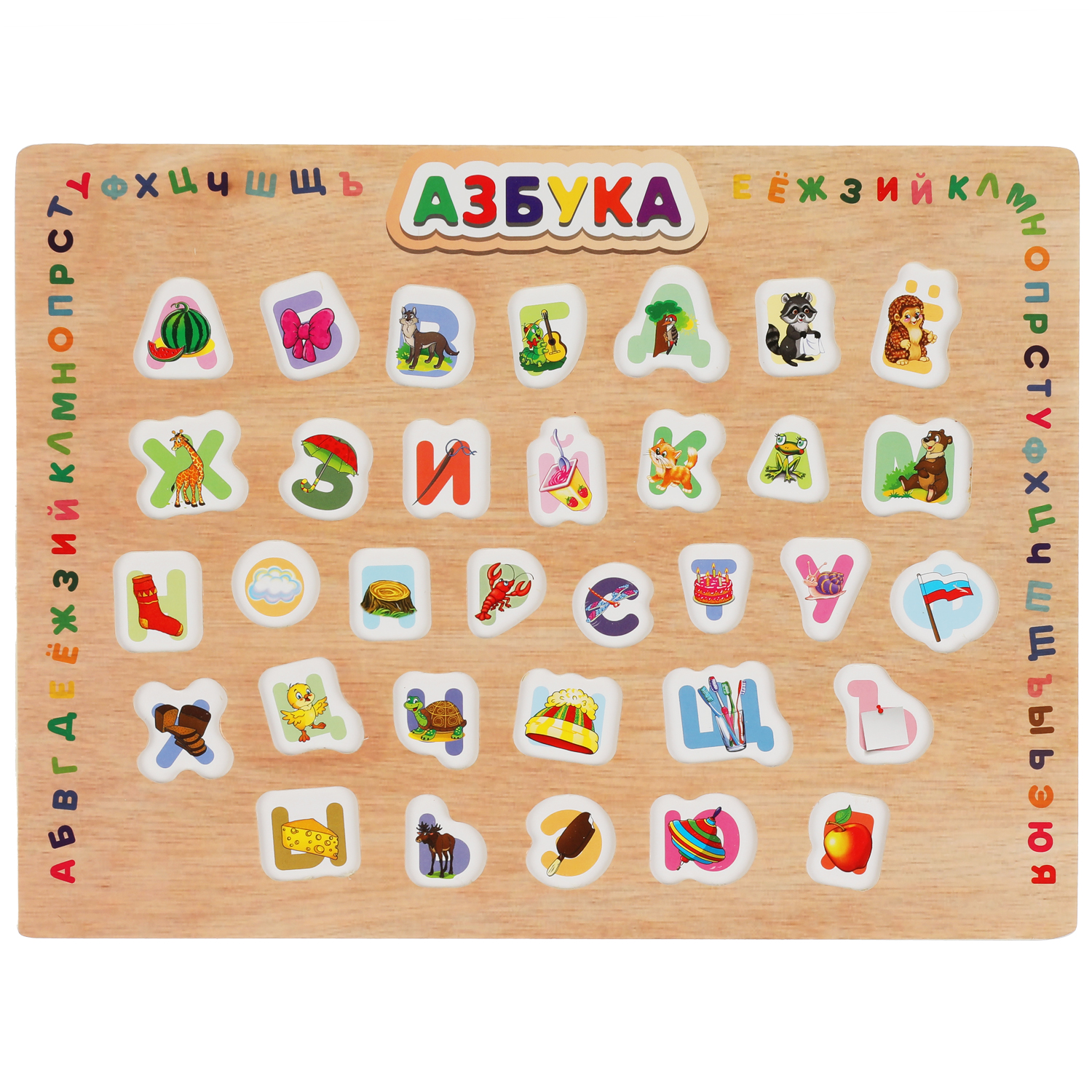 Игрушка Буратино рамка-вкладыш Азбука - фото 4