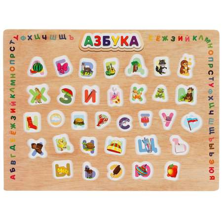 Игрушка Буратино рамка-вкладыш Азбука