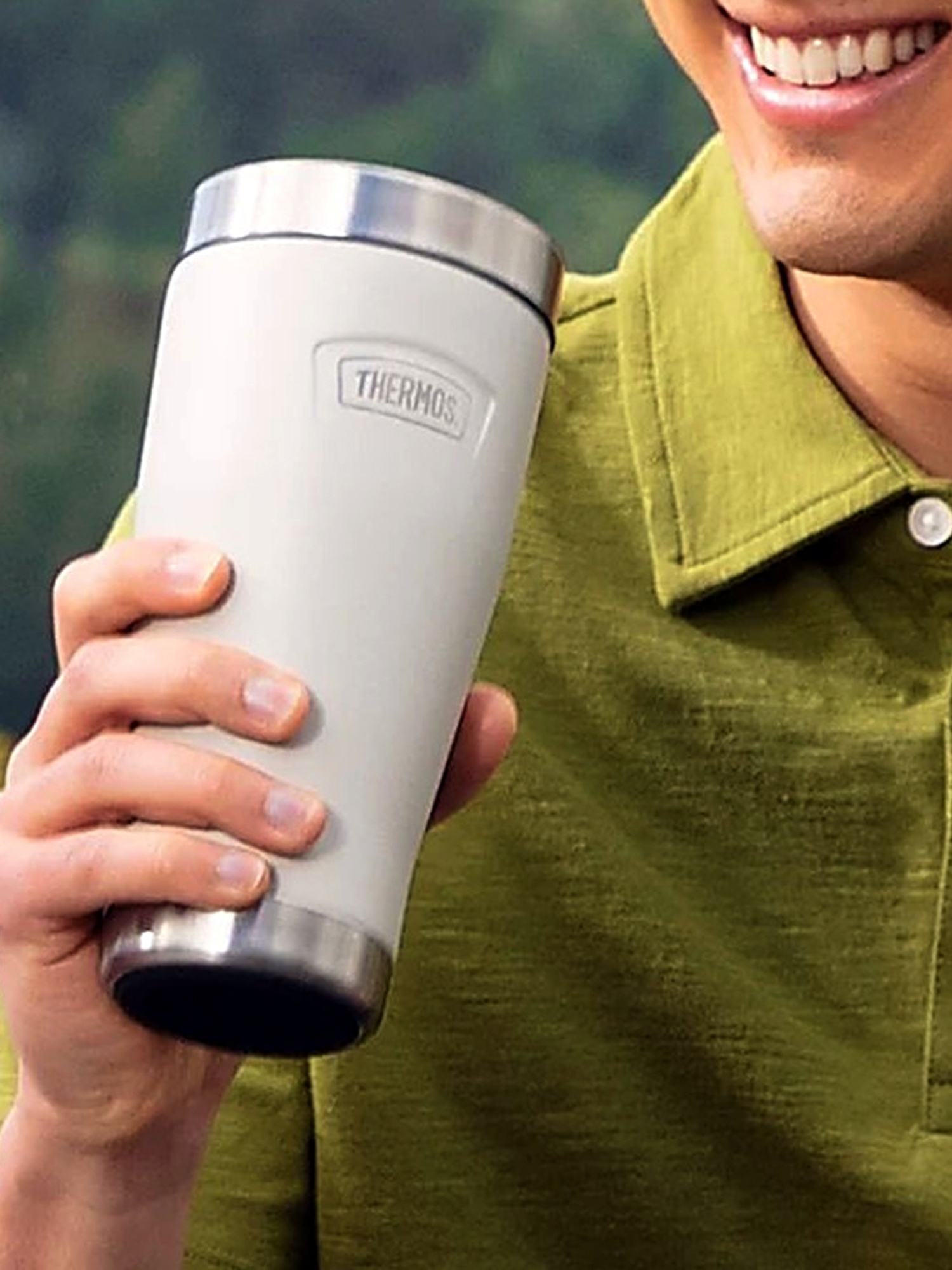 Термокружка для кофе чая 470 мл THERMOS ICON-1012 песочная – нержавеющая сталь герметичная тепло/холод 7/22 часа - фото 12