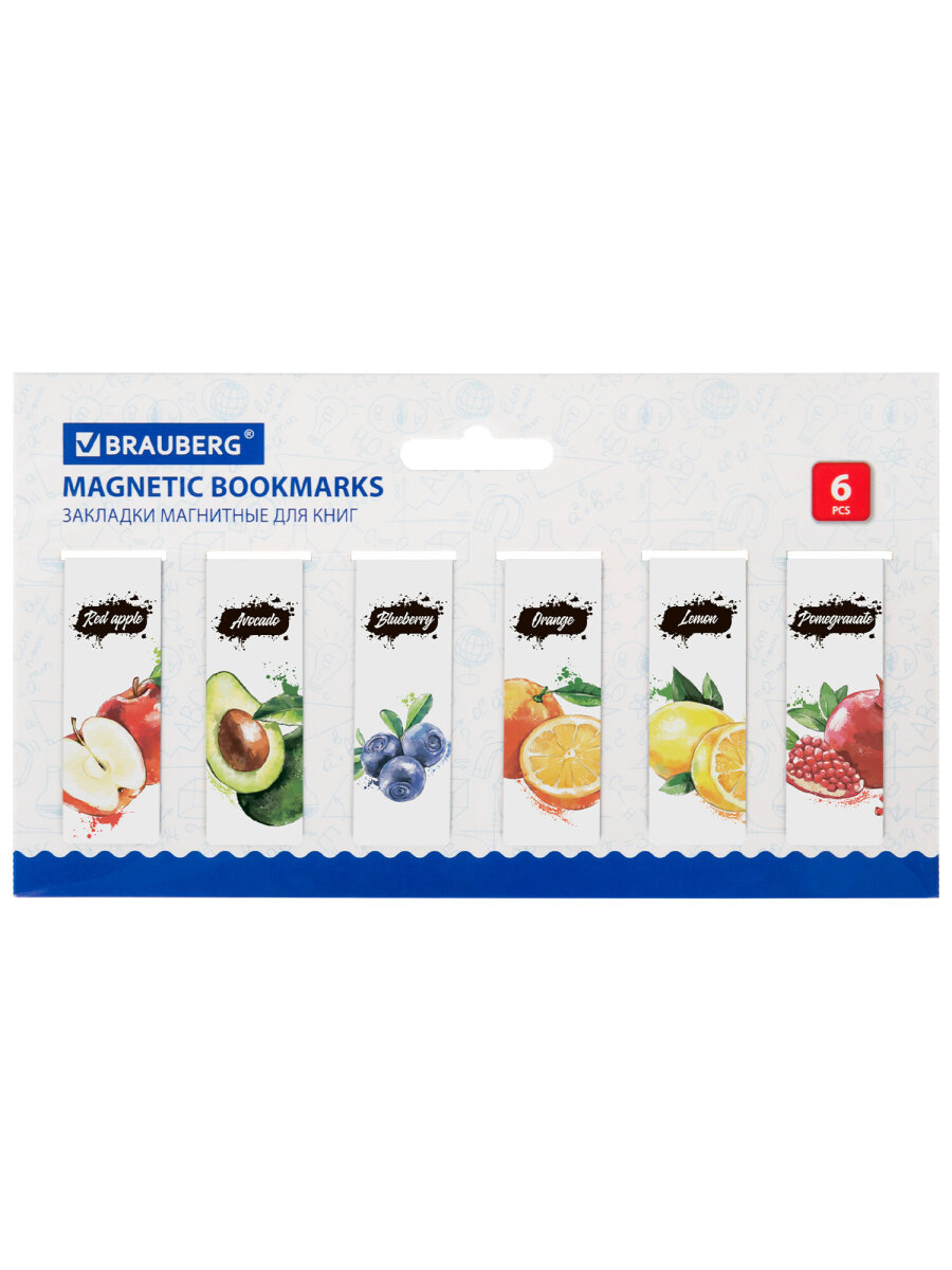Магнитная закладка Brauberg 12 шт. - фото 8