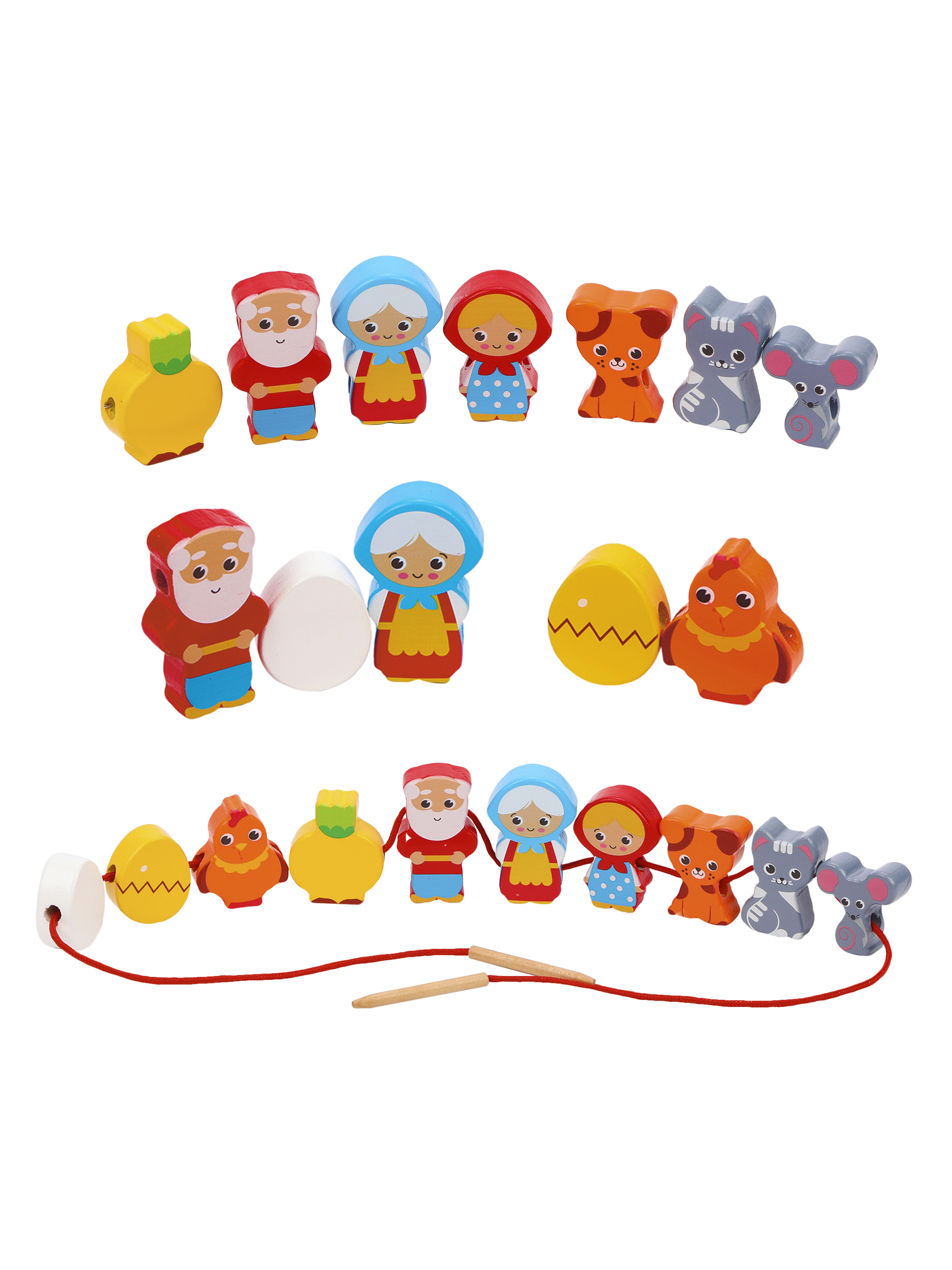 Игрушка Mapacha шнуровка Курочка Ряба Репка - фото 13