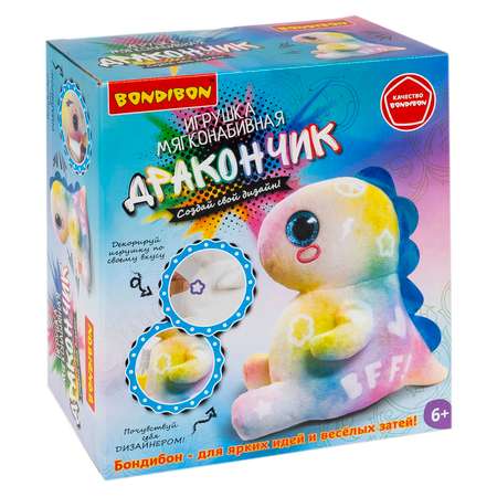 Набор для творчества Bondibon Мягкая игрушка раскраска роспись красками