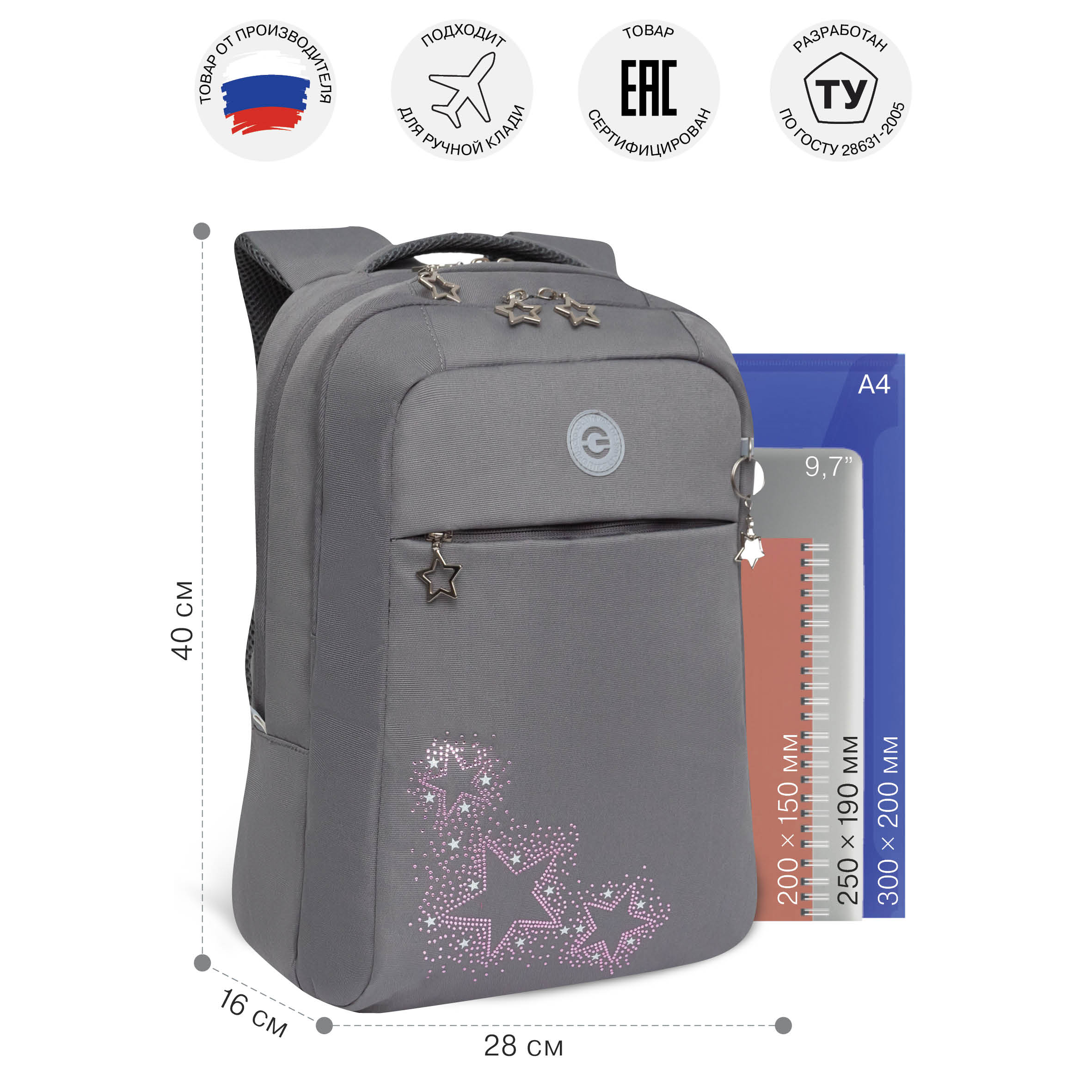 Рюкзак Grizzly - фото 5