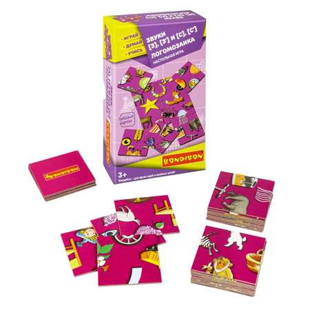Настольная игра Bondibon нейро Логомозаика звуки З-С