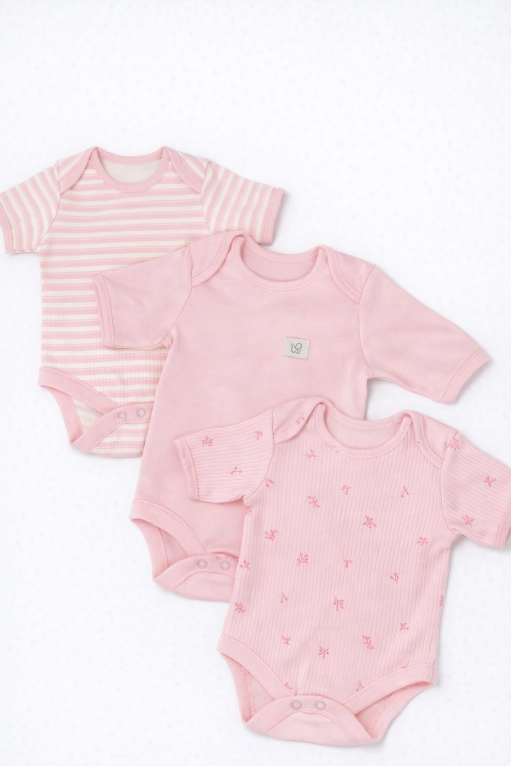 Боди 3 шт Супер Пупс нбр/3пр/бд/коррук/полоска/ягодки - фото 1