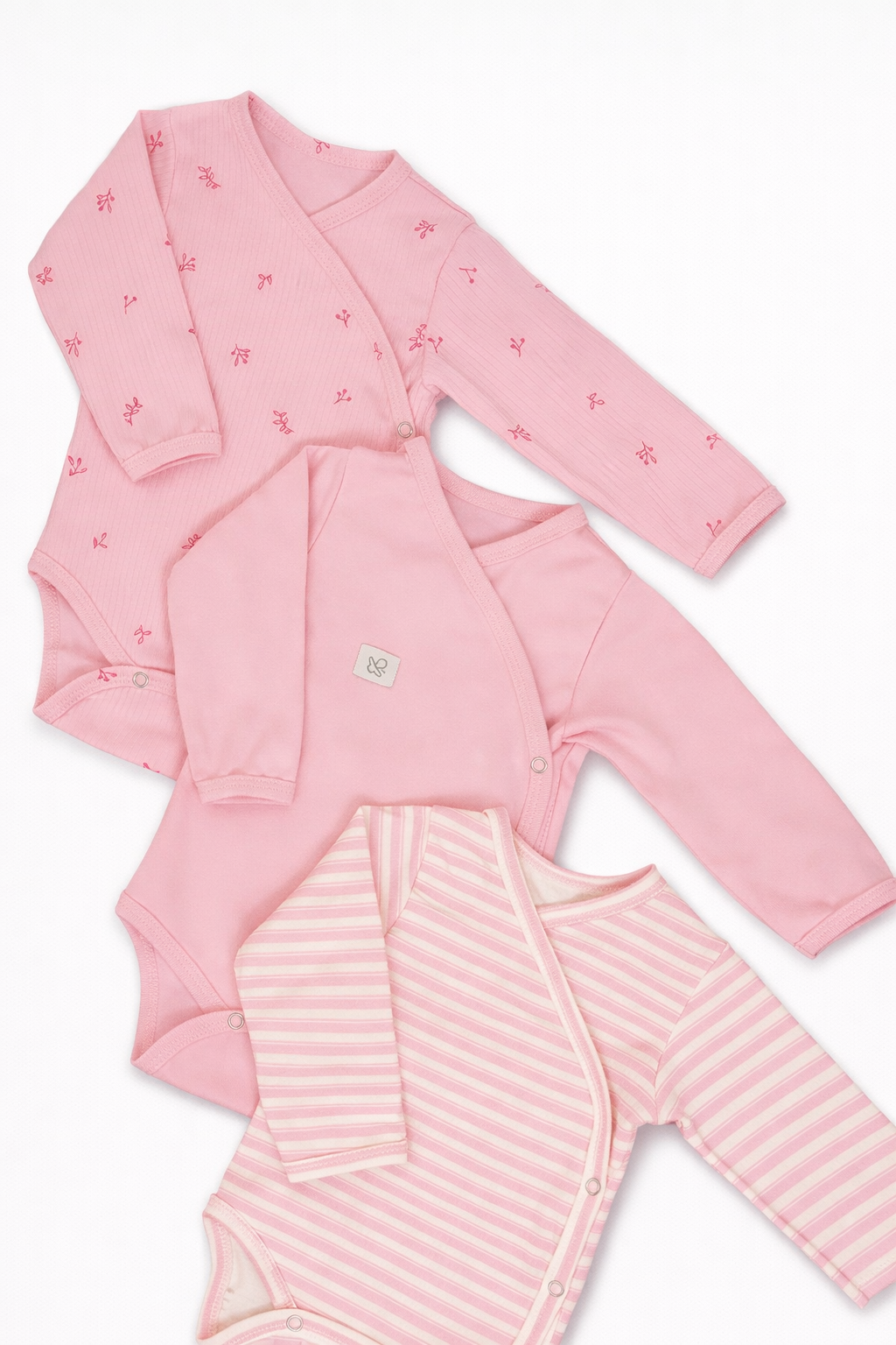 Боди 3 шт Супер Пупс нбр/3пр/бд/зап/розовыеягодки - фото 1