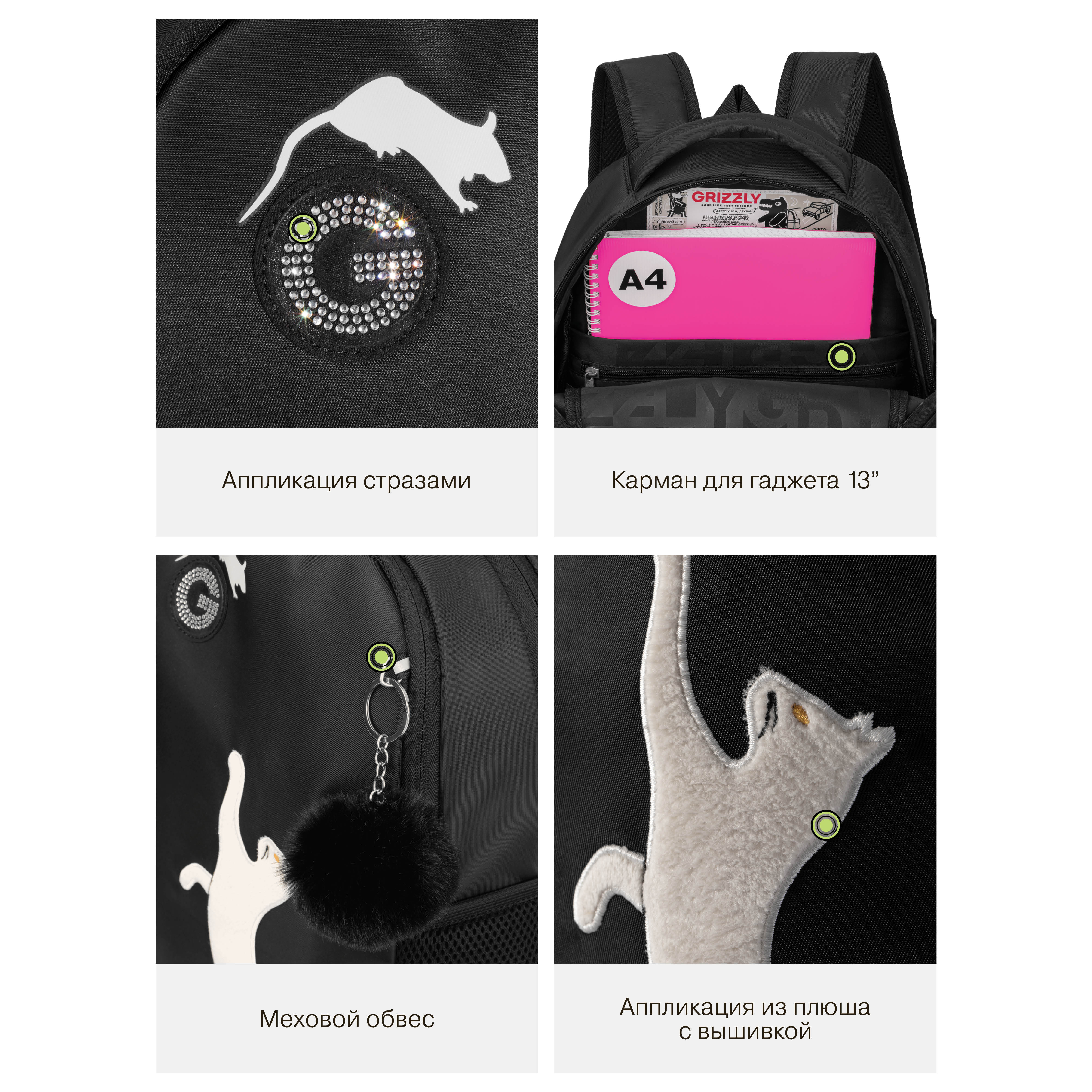 Рюкзак Grizzly для девочки - фото 13