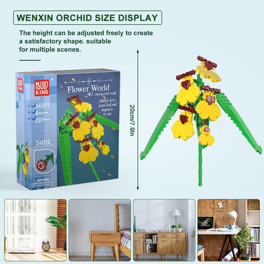 Конструктор Mould King Цветок Онцидиум - фото 6