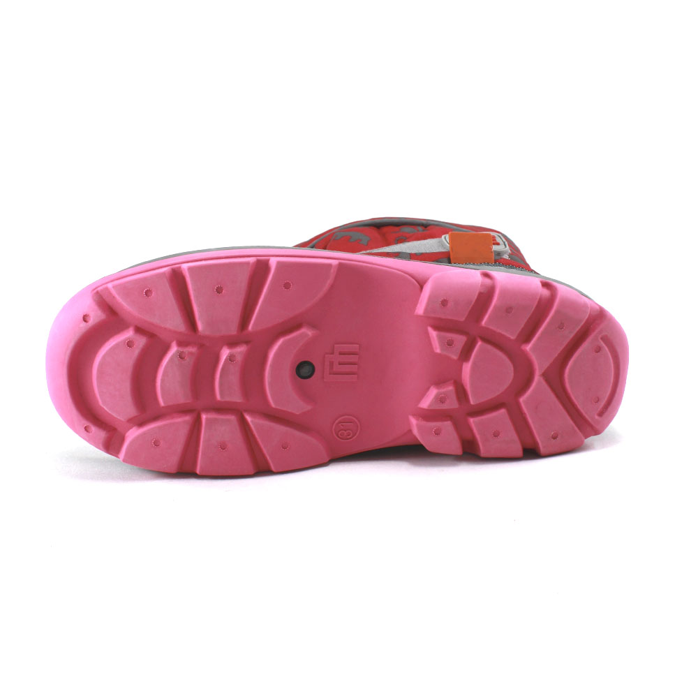 Сапоги Europen ПС23Д-СВ EUROPEN Сапоги для девочки,красный,серый с рисун - фото 5