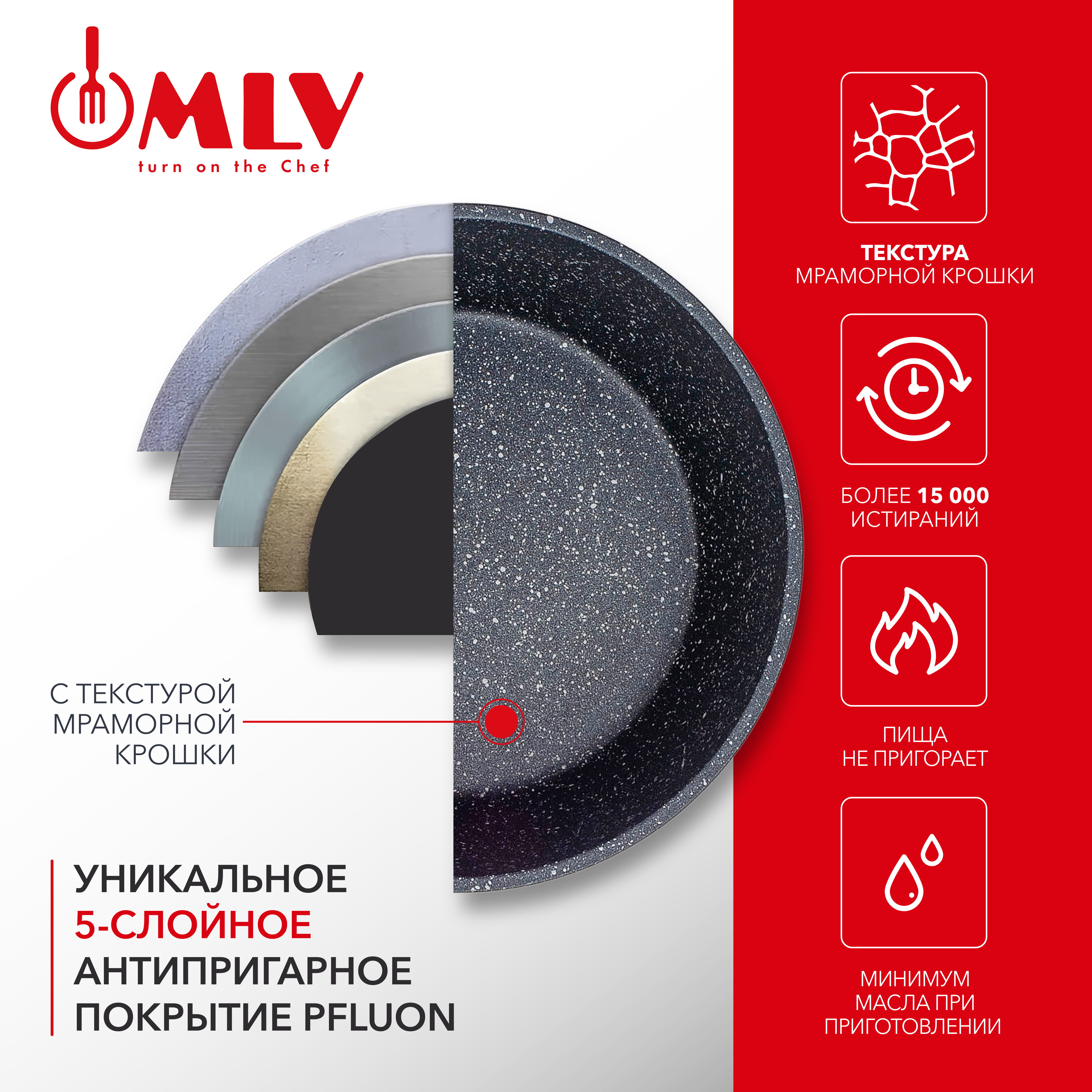Ковш для индукционной плиты с крышкой Moulin Villa Оrion 1,2 литра - фото 8