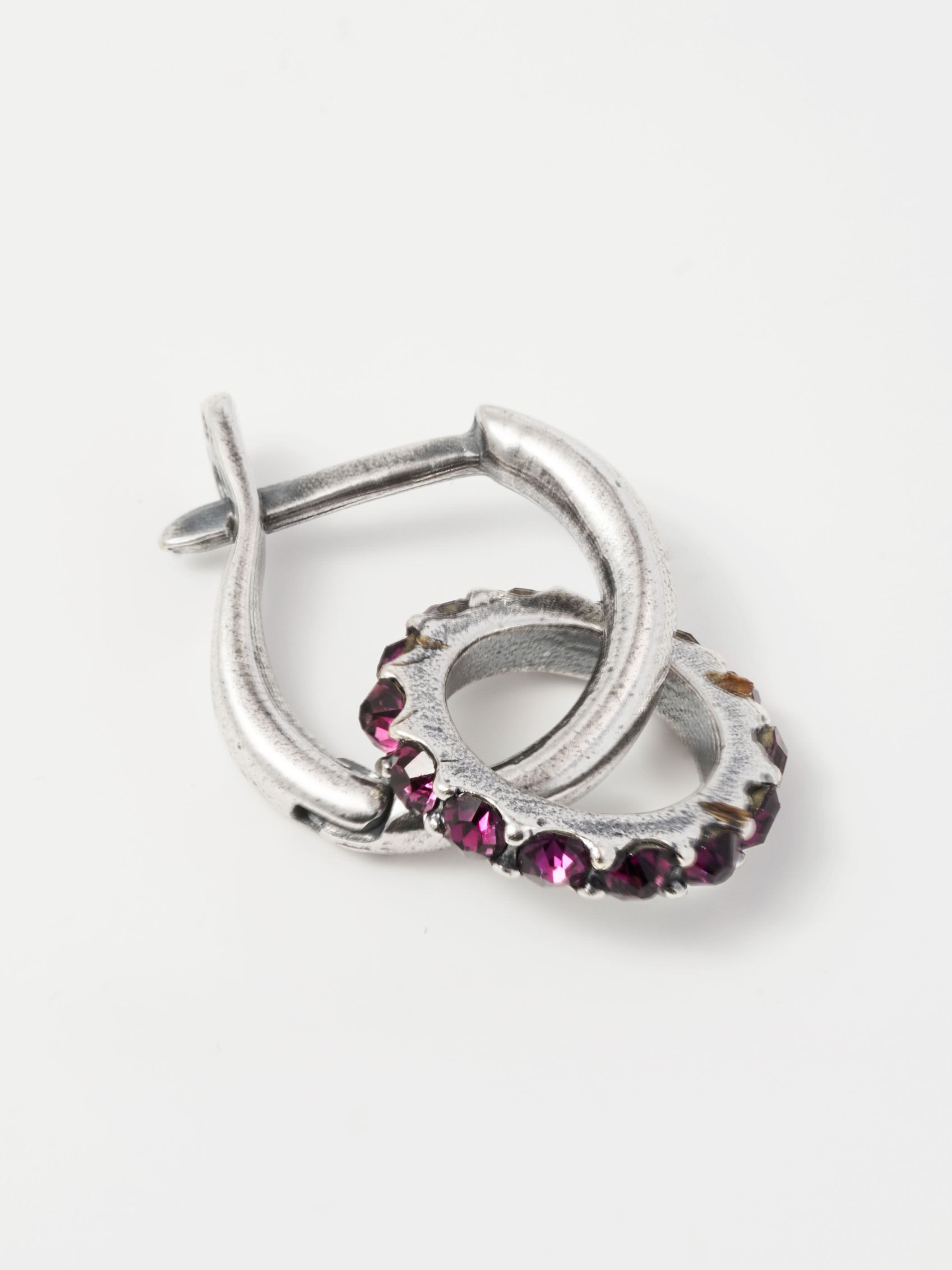 Серьги Shine and Beauty 30309-418-с-фиолетстразы - фото 5