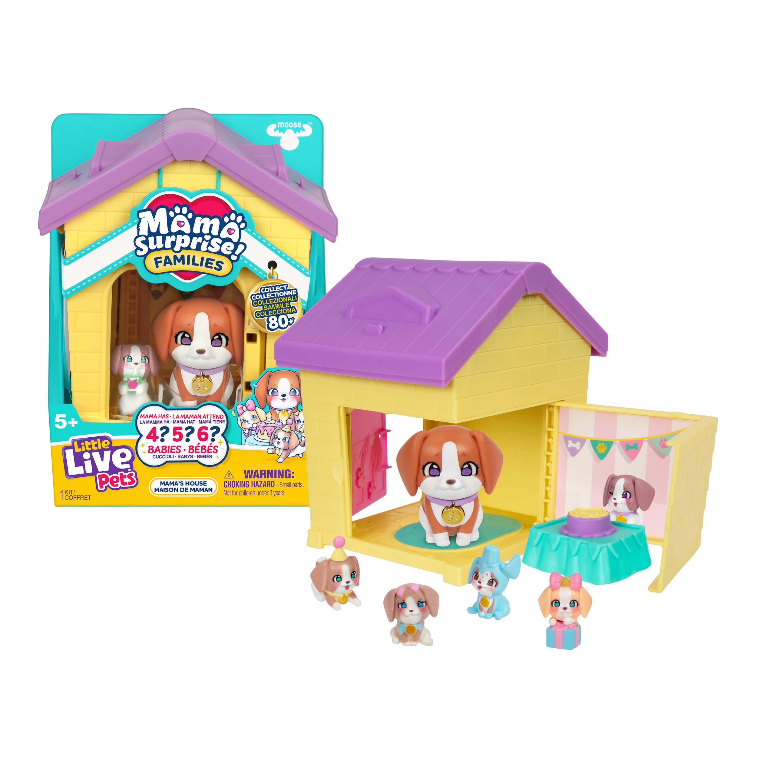 Игровой набор Moose cемья собачек в домике - фото 5