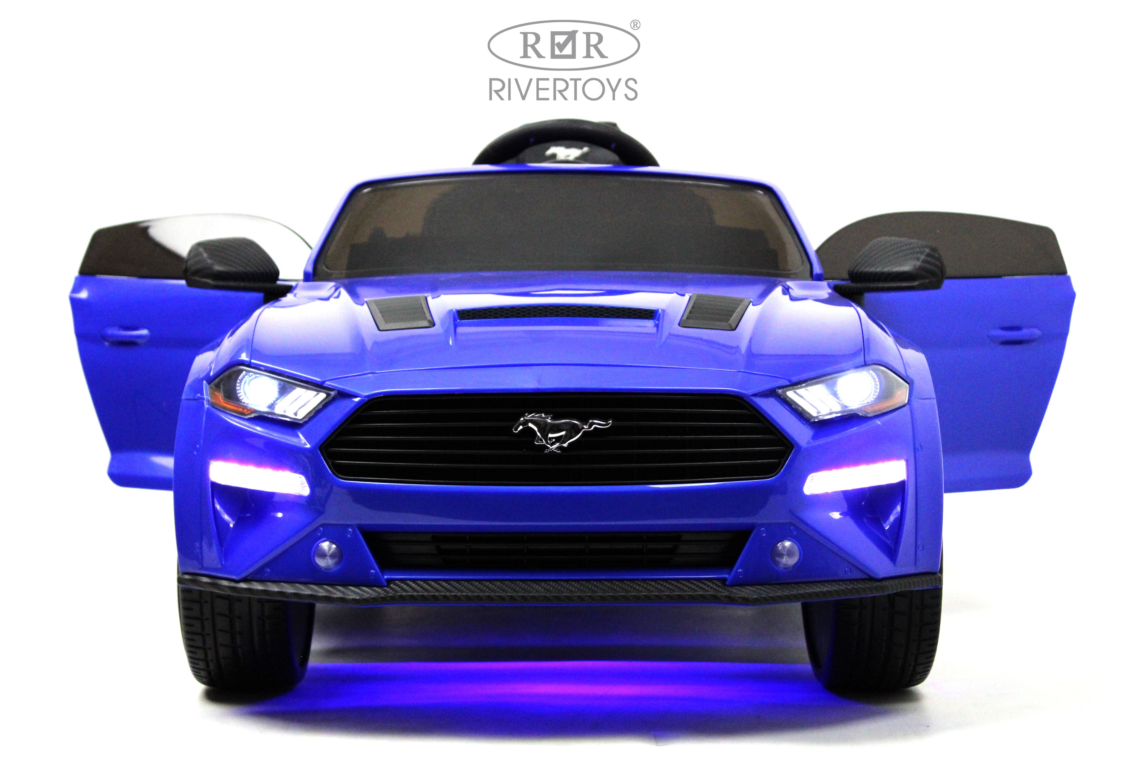 Электромобиль RIVERTOYS A222MP-BLUE С пультом ДУ - фото 22