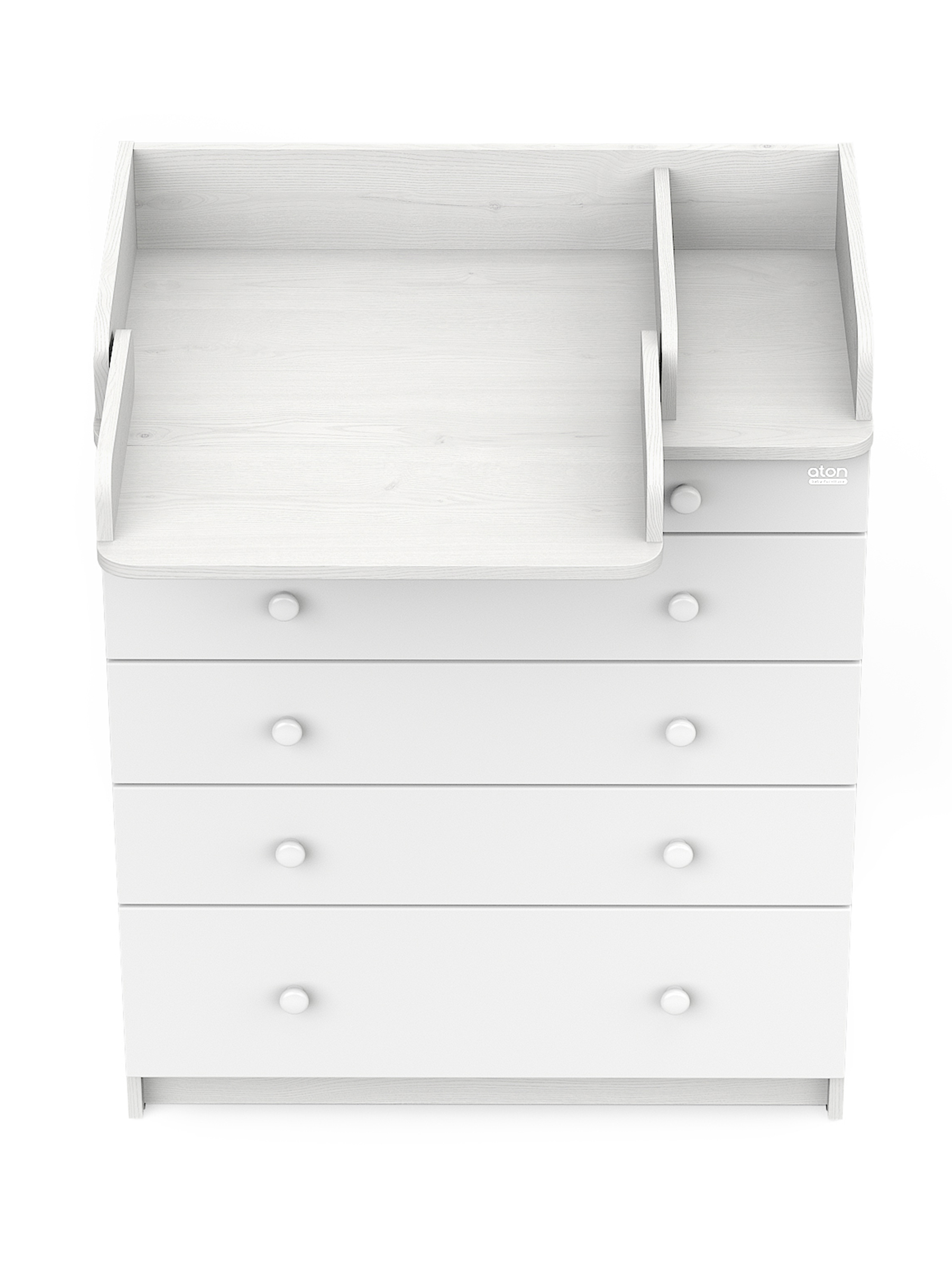 Комод пеленальный Aton Maks ясень тронхейм-белый - фото 3