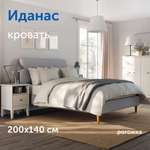 Кровать IKEA Иданас (серый)