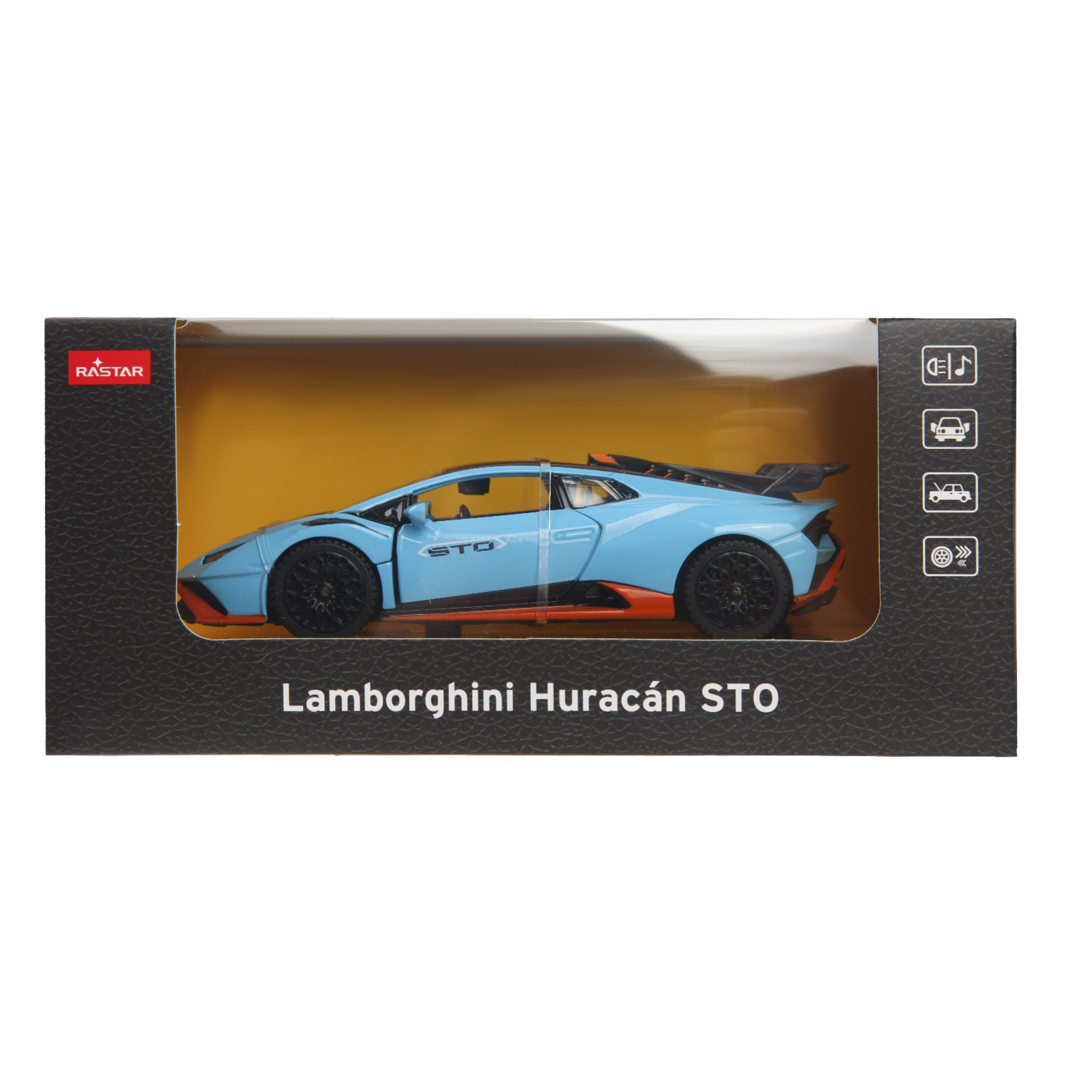 Автомобиль Rastar Lamborghini Huracan STO 1:32 голубой 64300 - фото 7