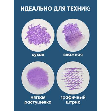 Пастель художественная сухая Гаммa 12 шт.