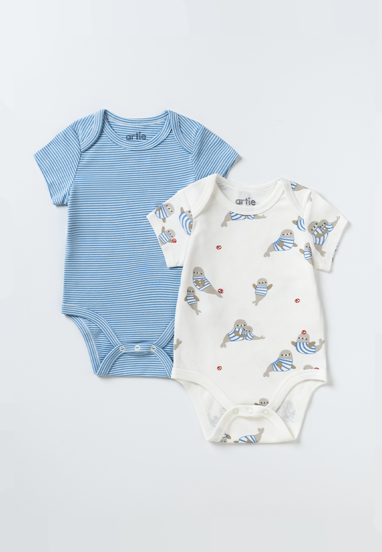 Боди 2 шт artie S25B19BK2-1485M/Белый-синий - фото 1