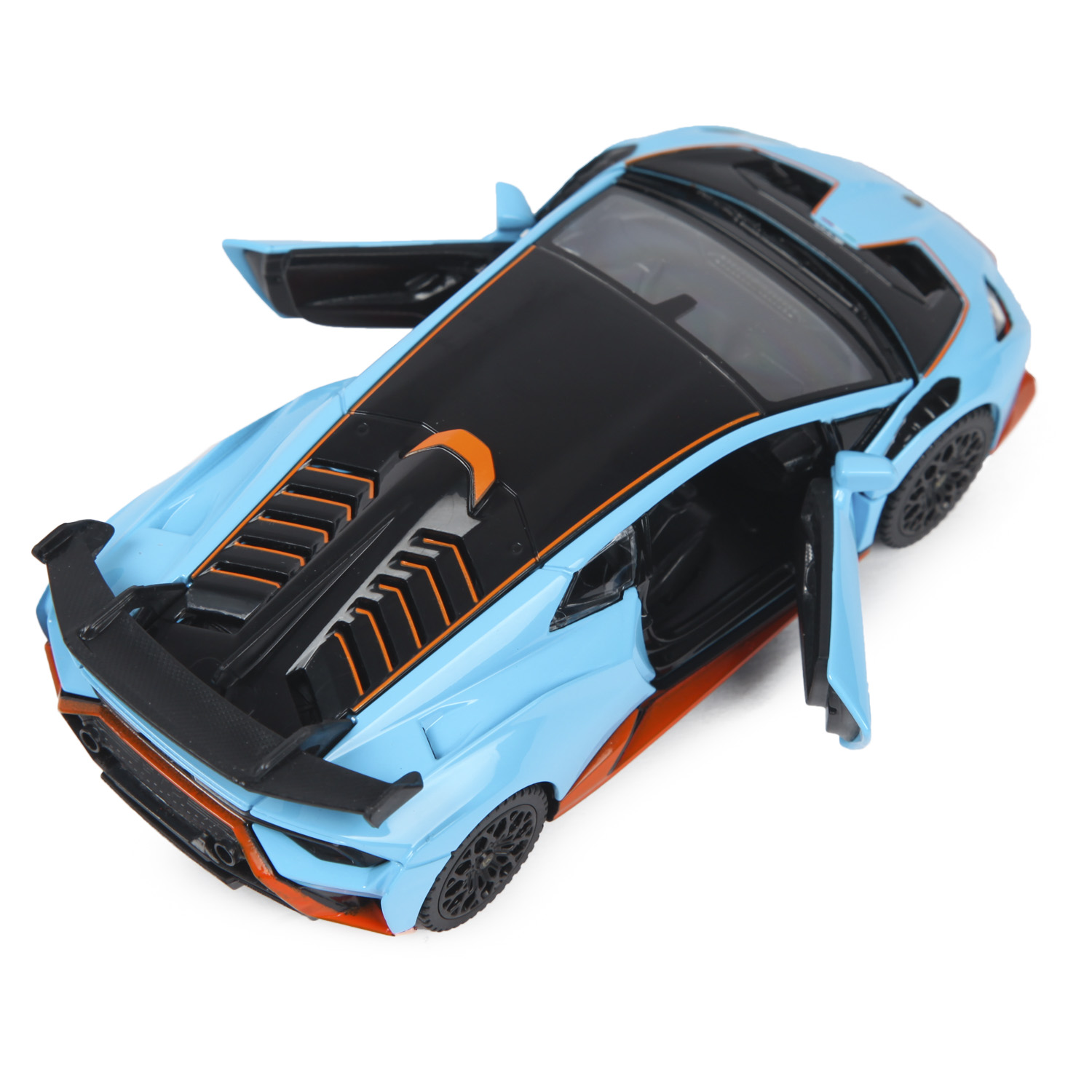 Автомобиль Rastar Lamborghini Huracan STO 1:32 голубой 64300 - фото 6