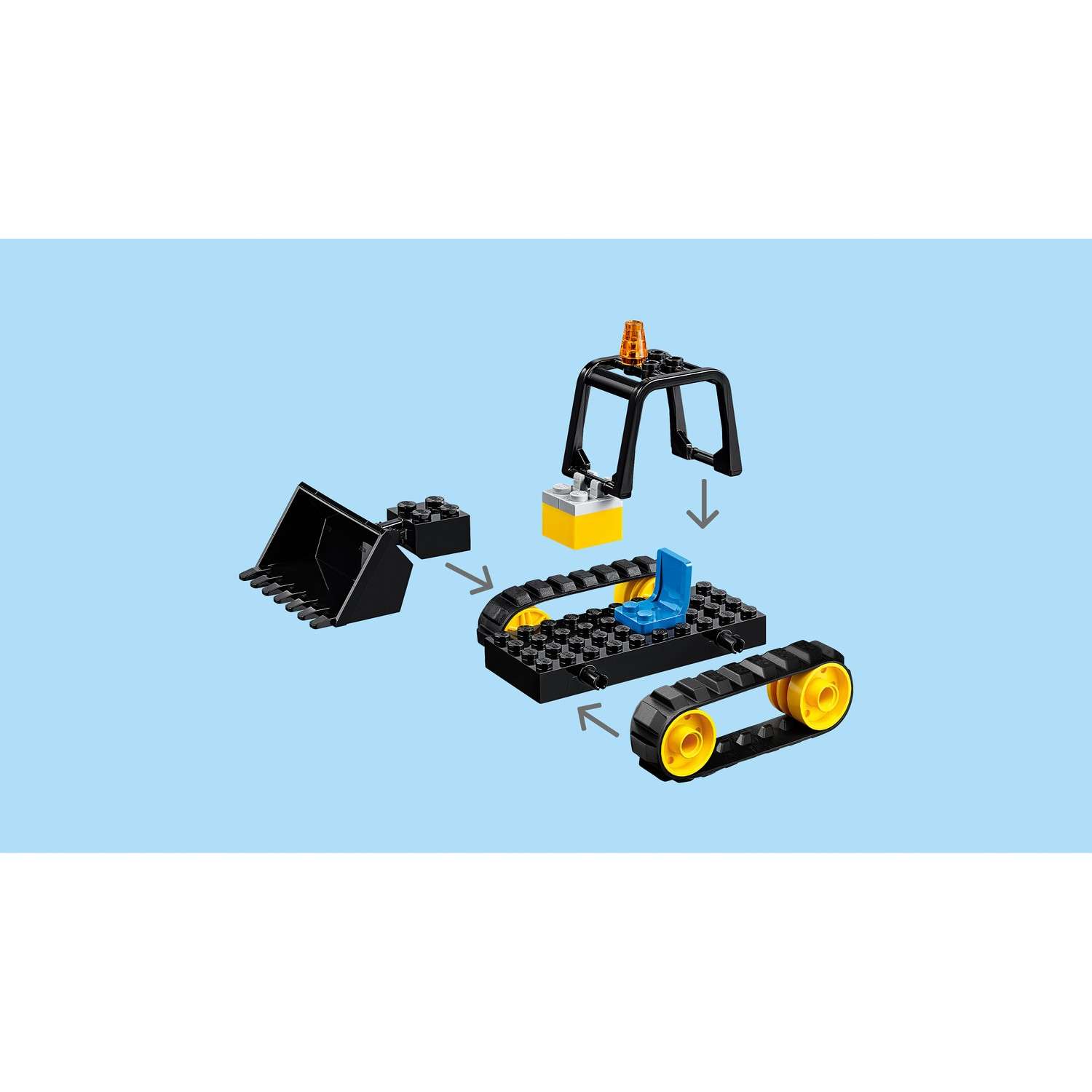 Конструктор LEGO City Great Vehicles Бульдозер блочный - фото 11