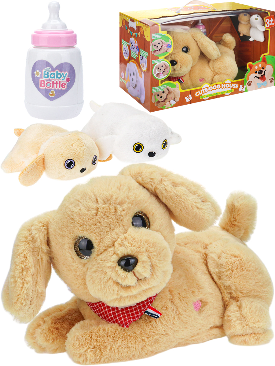 Игрушка мягкая Рыжий кот собачка - фото 1