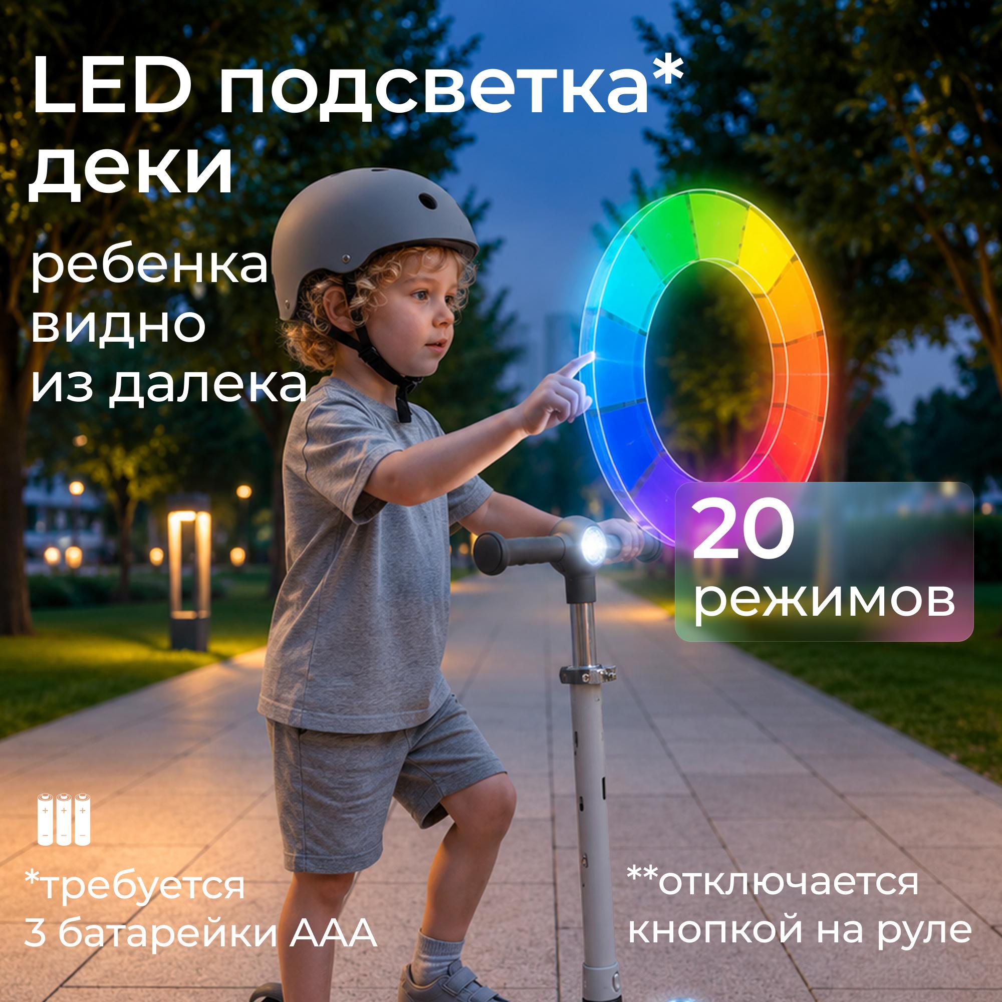 Самокат UNIX Kids трехколесный - фото 12