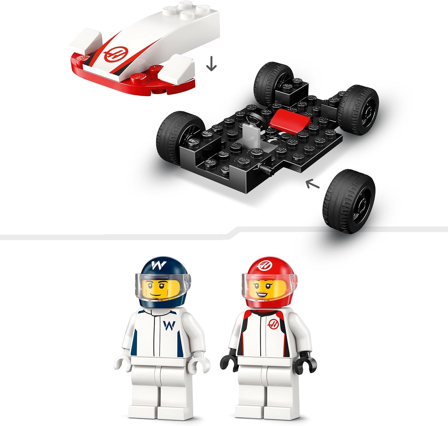 Конструктор LEGO City Williams Racing и Haas 92 дет. - фото 4