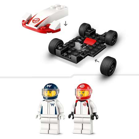 Конструктор LEGO City Williams Racing и Haas блочный