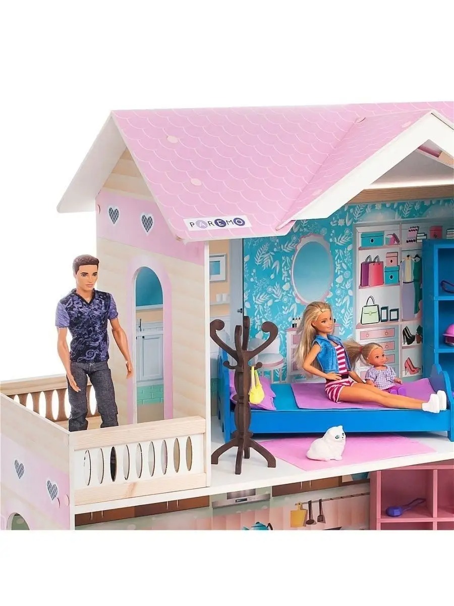 Домик для кукол PAREMO 118 см с мебелью PD318-11 - фото 10