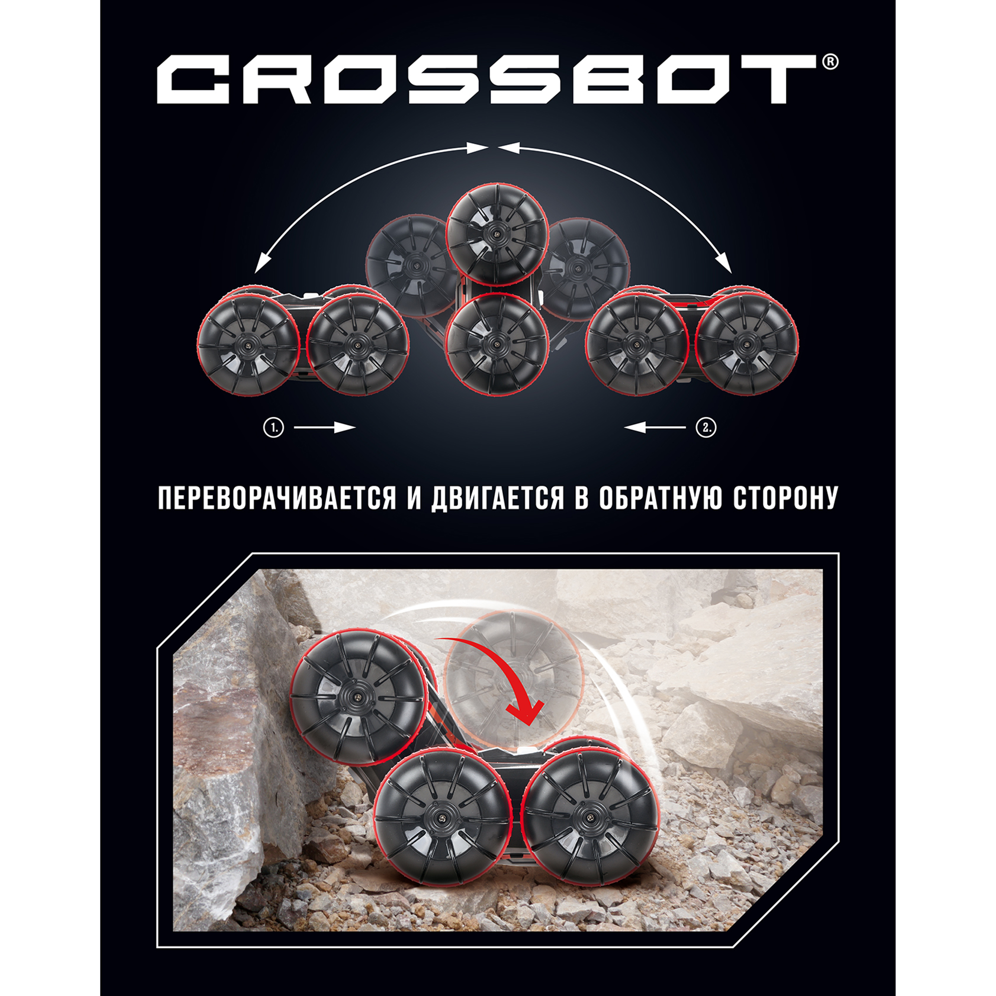 Внедорожник РУ CROSSBOT Перевертыш 1:24 - фото 6