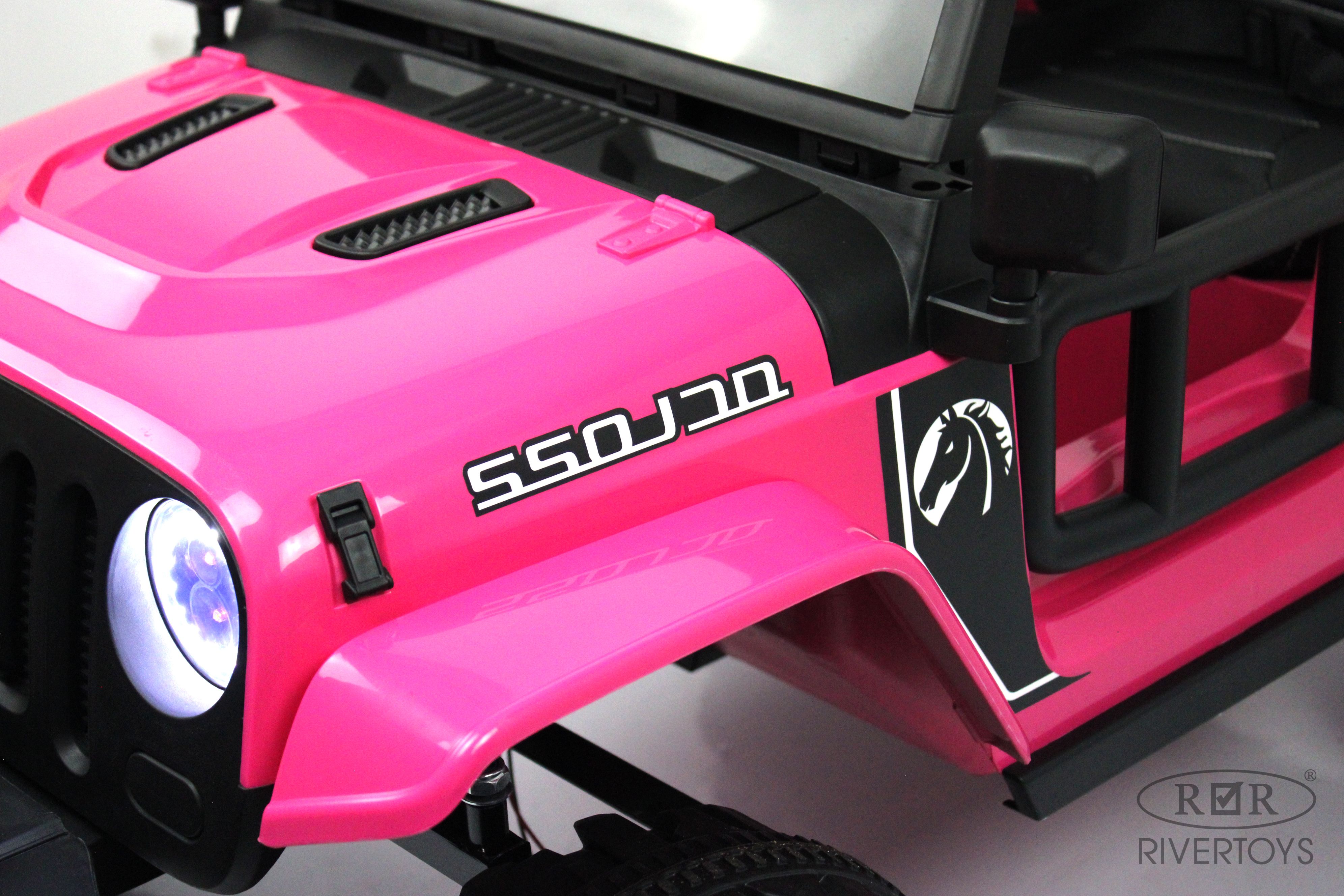 Электромобиль RIVERTOYS T222TT-4WD-PINK С пультом ДУ - фото 23
