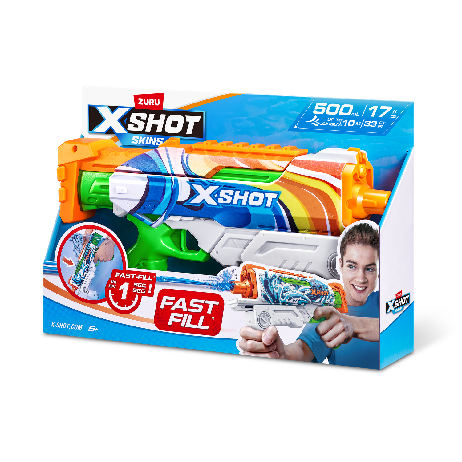 Бластер водный Zuru XSHOT  Skins Гиперлоад - фото 7
