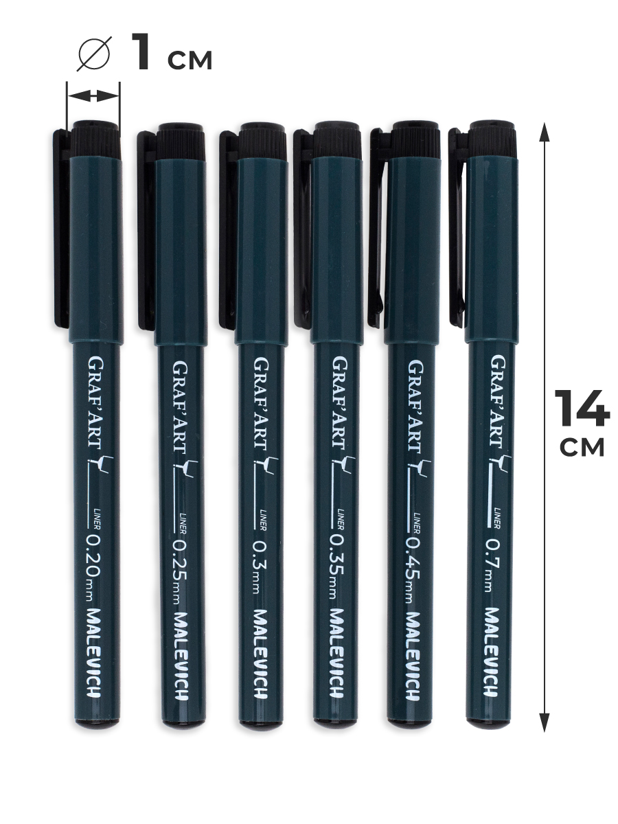 Ручка капиллярная Малевичъ 6 шт. - фото 6