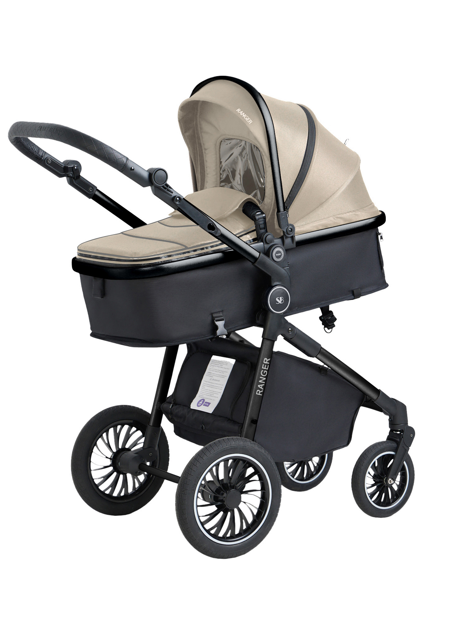 Коляска трансформер Sweet Baby Ranger Beige Glossy бежевый - фото 12