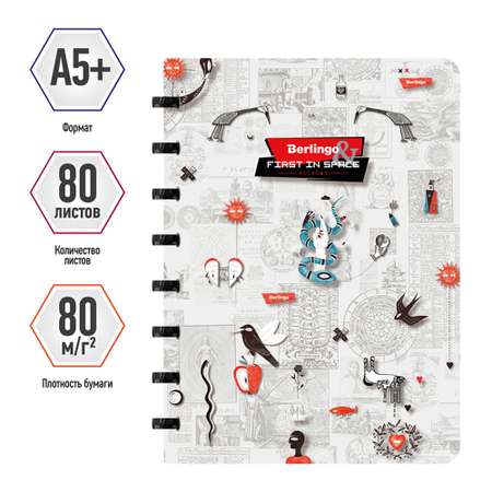 Общая тетрадь BERLINGO клетка 80 лист.