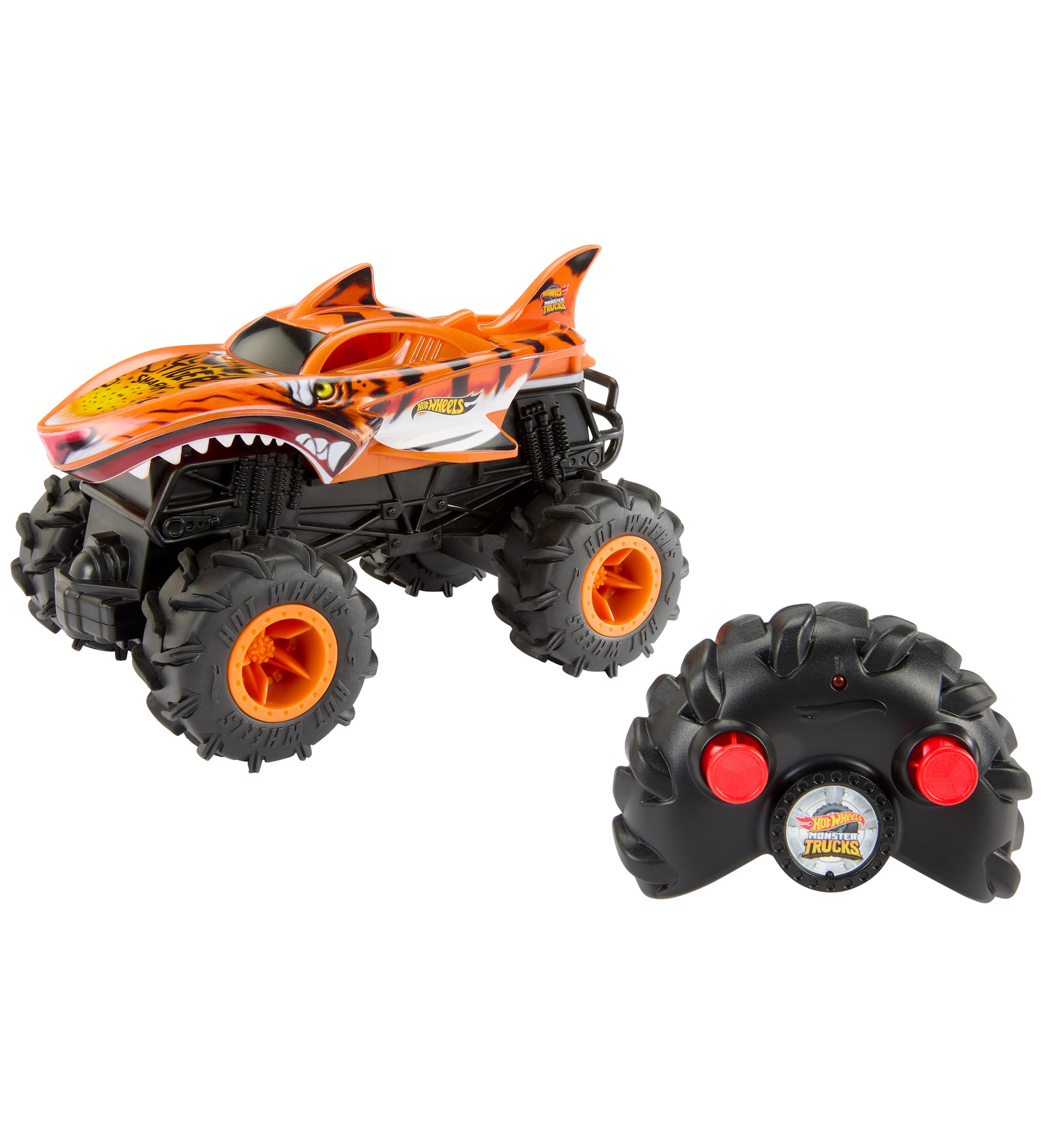 Монстр-трак РУ Hot Wheels Tiger Shark 1:24 - фото 1