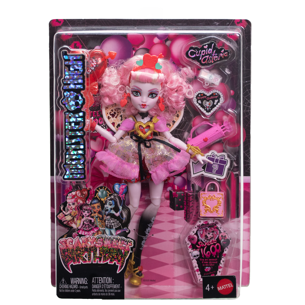 Кукла модельная Monster High Scary Sweet Birthday Cupid Asteria JBG77 JBG77 - фото 1