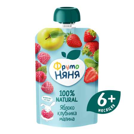 Десерт ФрутоНяня Яблоко-клубника-малина с 6 мес 90 г