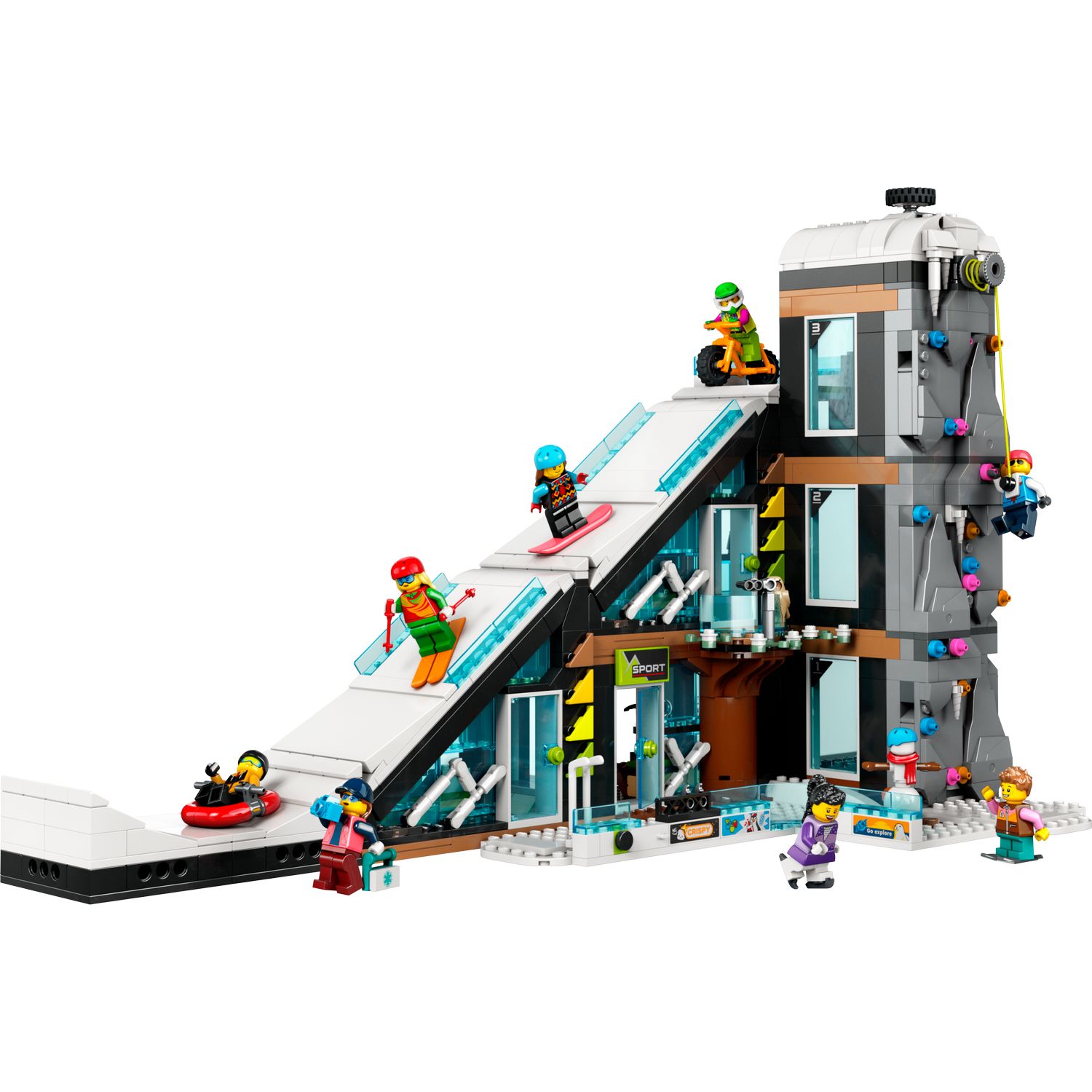 Конструктор LEGO City Ski and Climbing Center 1045 дет. - фото 2