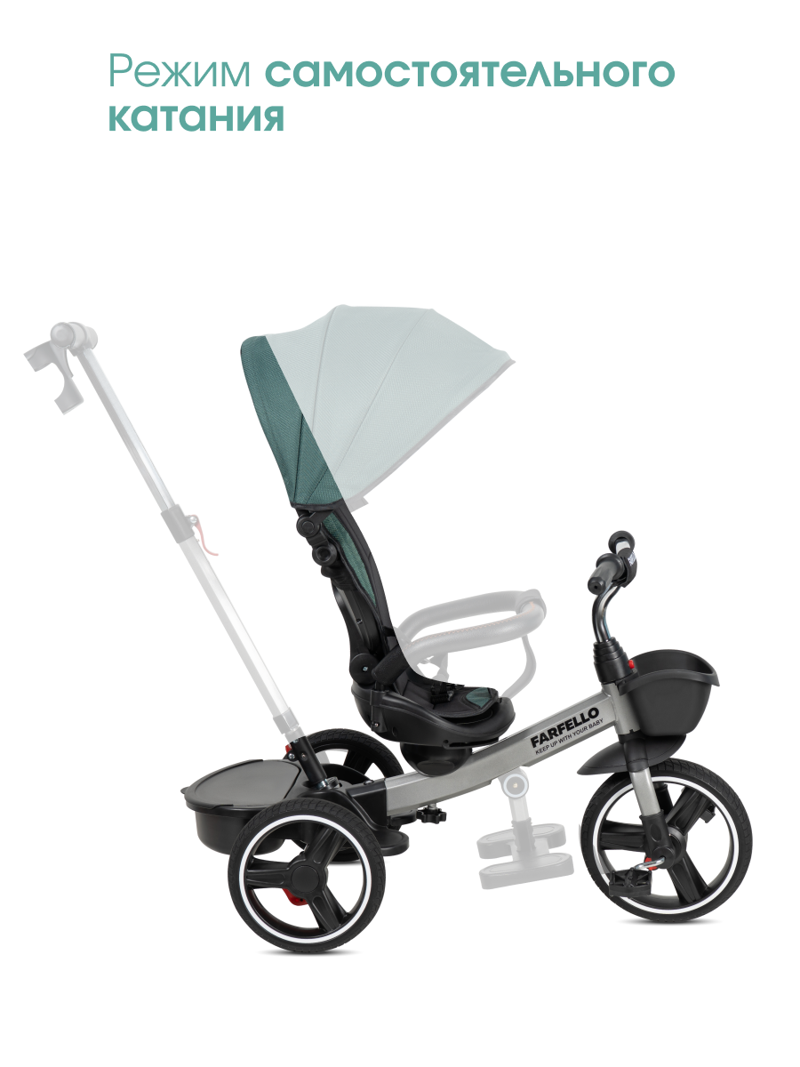 Трехколесный велосипед Farfello 10 дюймов - фото 4
