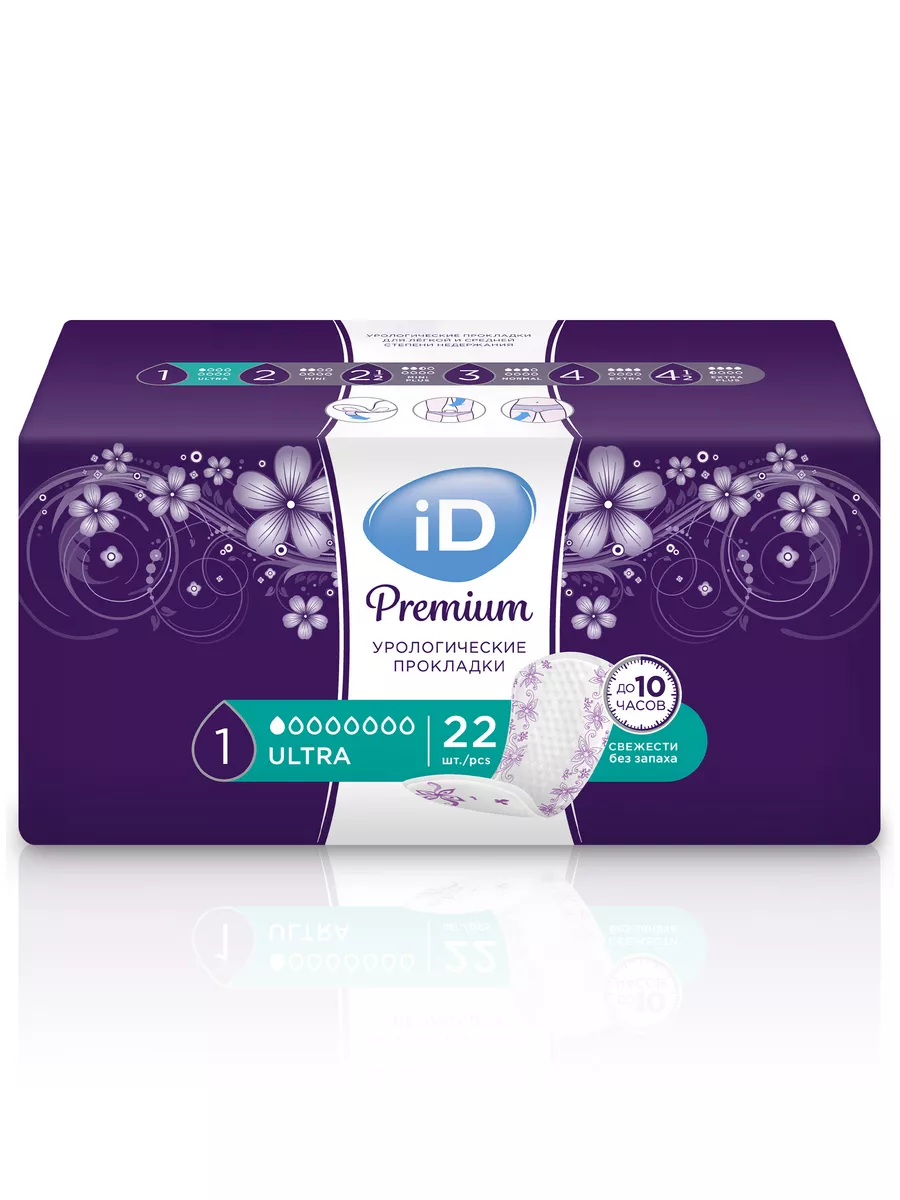 Урологические прокладки iD Premium Ultra 22шт х 3уп - фото 3