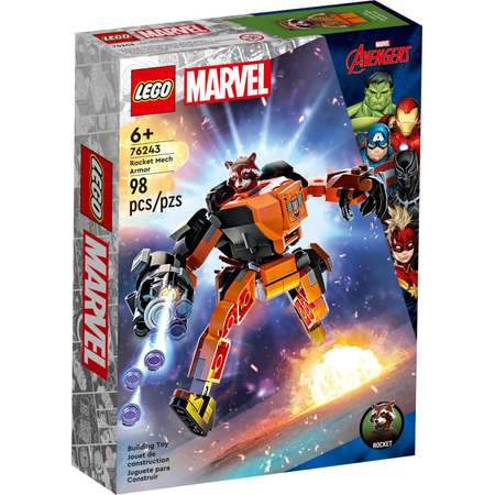 Конструктор LEGO Marvel Super Heroes Броня ракетного робота блочный